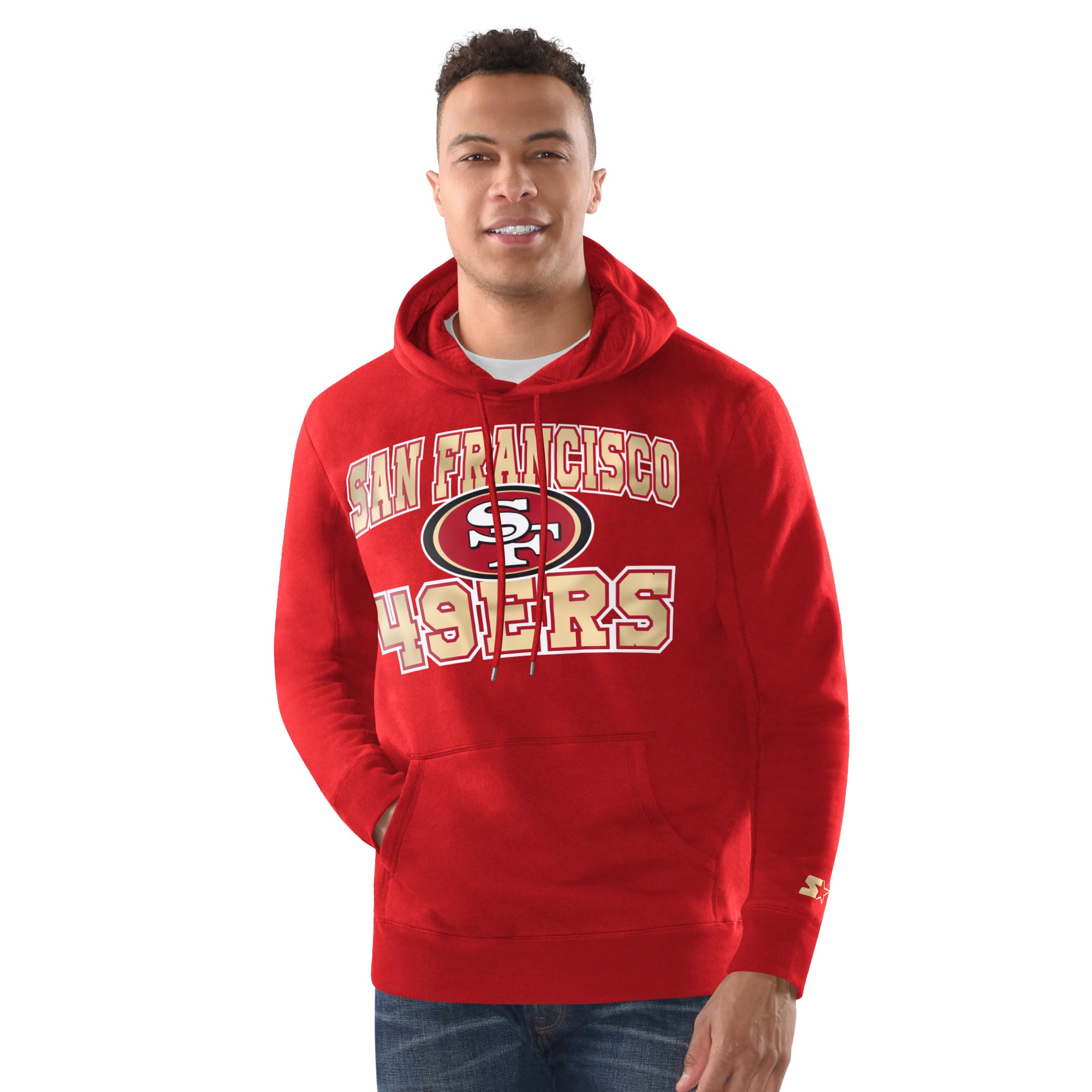 Ensemble sweat à capuche et bonnet revers Starter Scarlet San Francisco 49ers pour homme