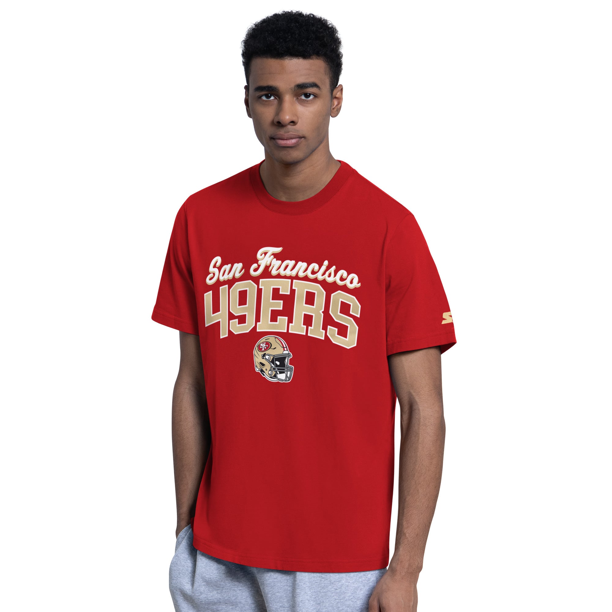 Ensemble t-shirt et sweat à capuche Starter Scarlet San Francisco 49ers pour homme