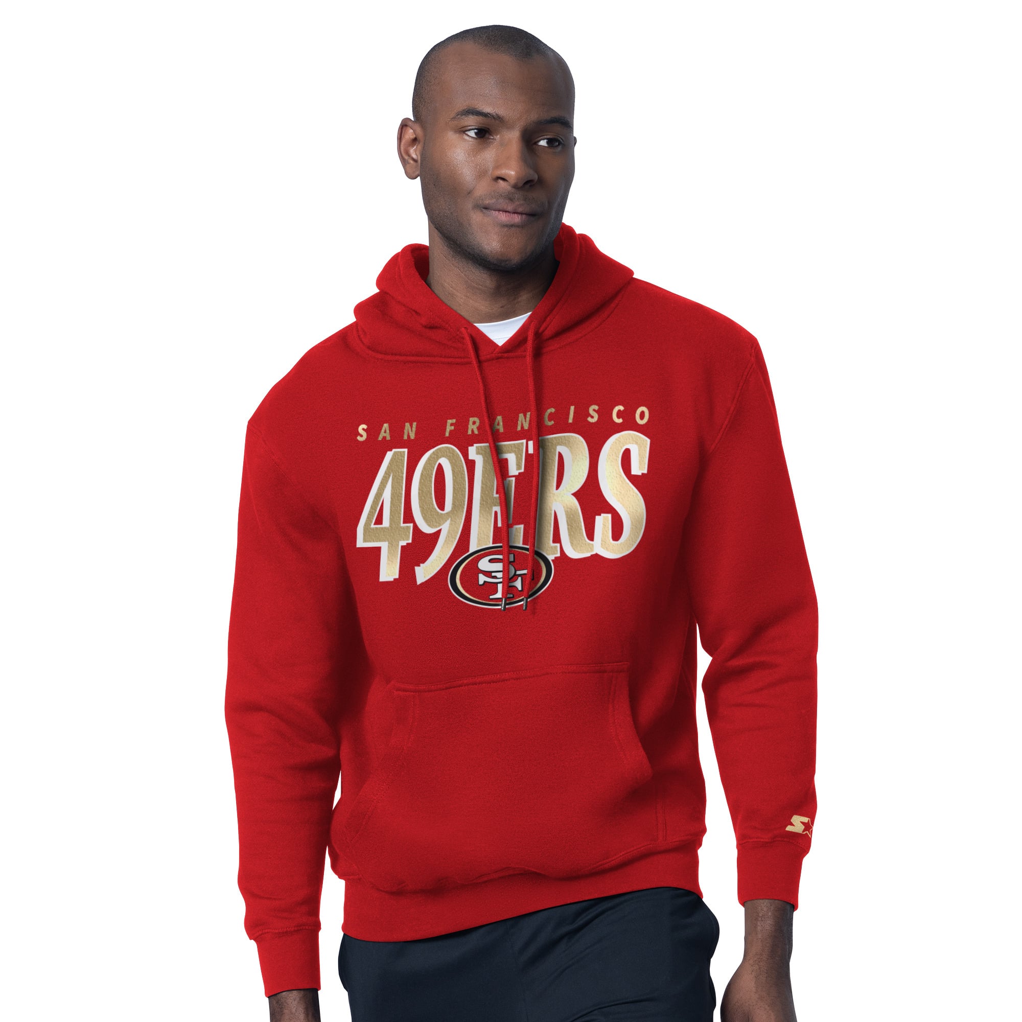 Ensemble t-shirt et sweat à capuche Starter Scarlet San Francisco 49ers pour homme