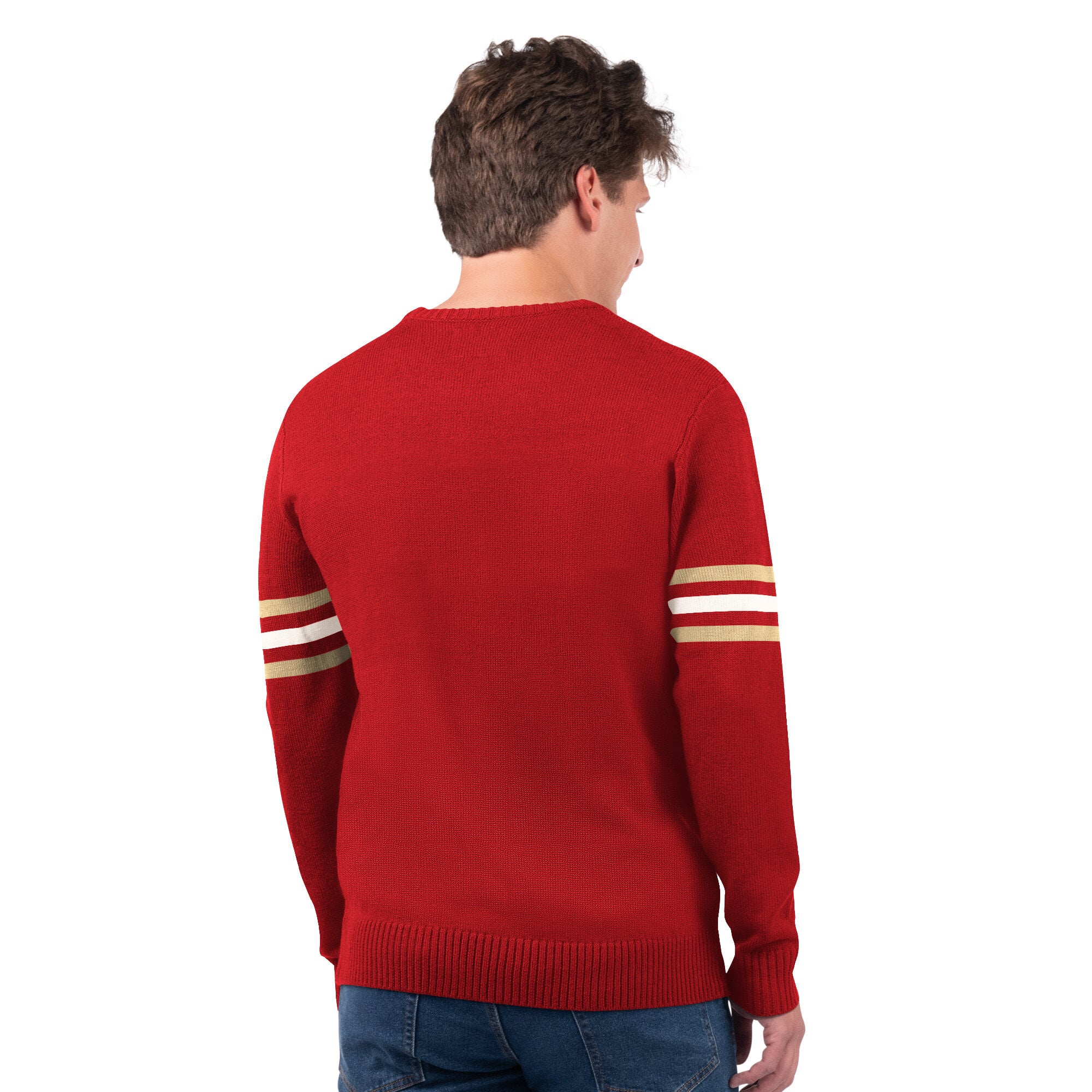 Men's Starter Scarlet San Francisco 49ers Player Sweater
