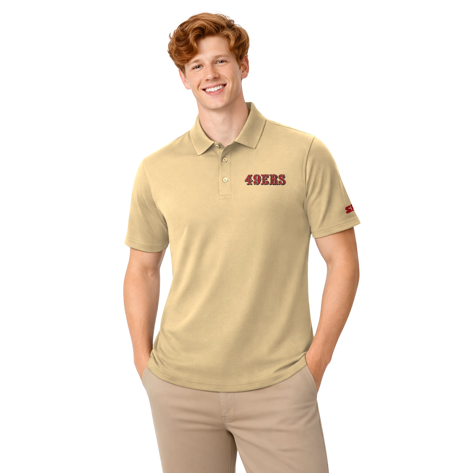 Men's Starter  Scarlet/Gold San Francisco 49ers Two-Pack Logo Polo Set