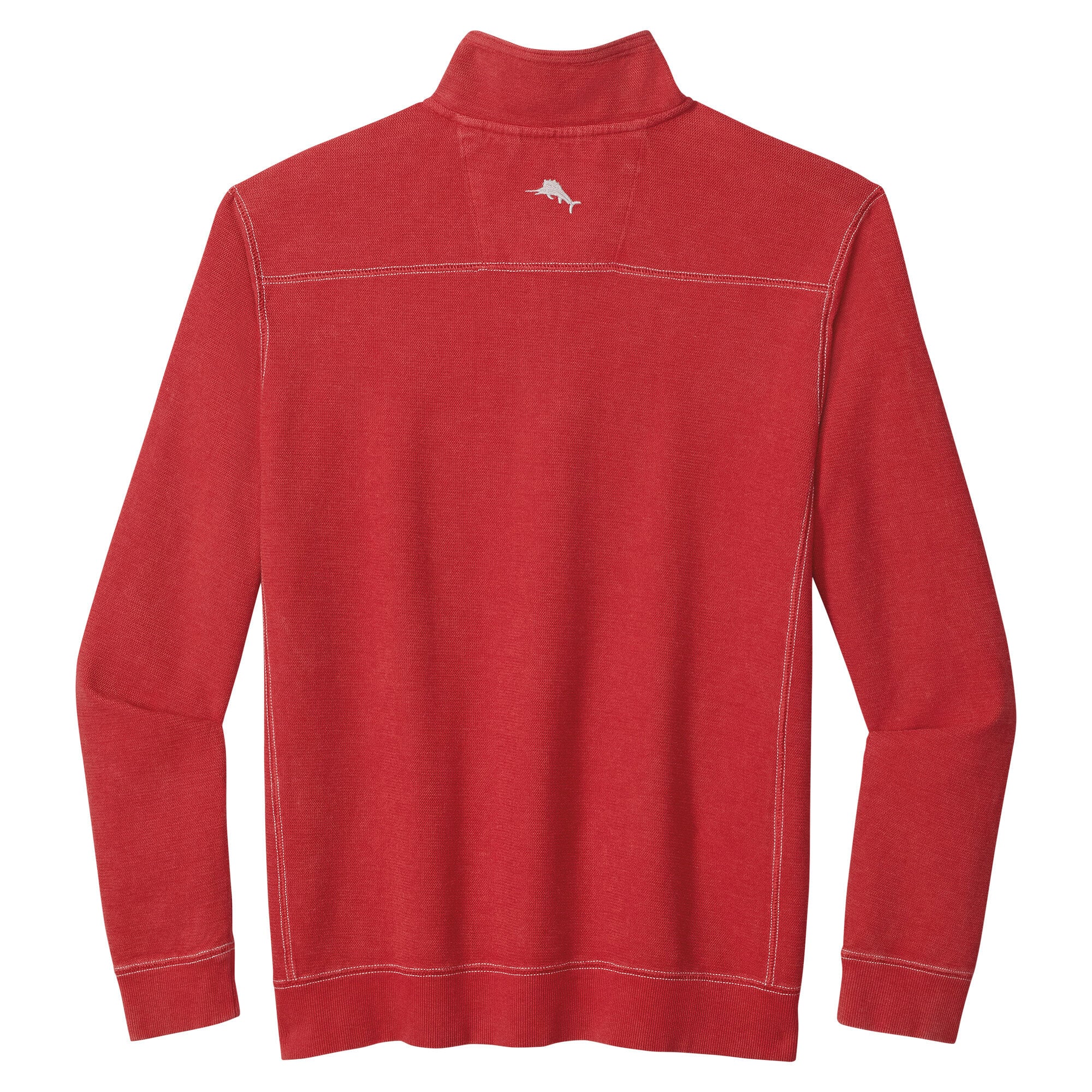 Men's Tommy Bahama Scarlet San Francisco 49ers Sport Tobago Half-Zip Pullover