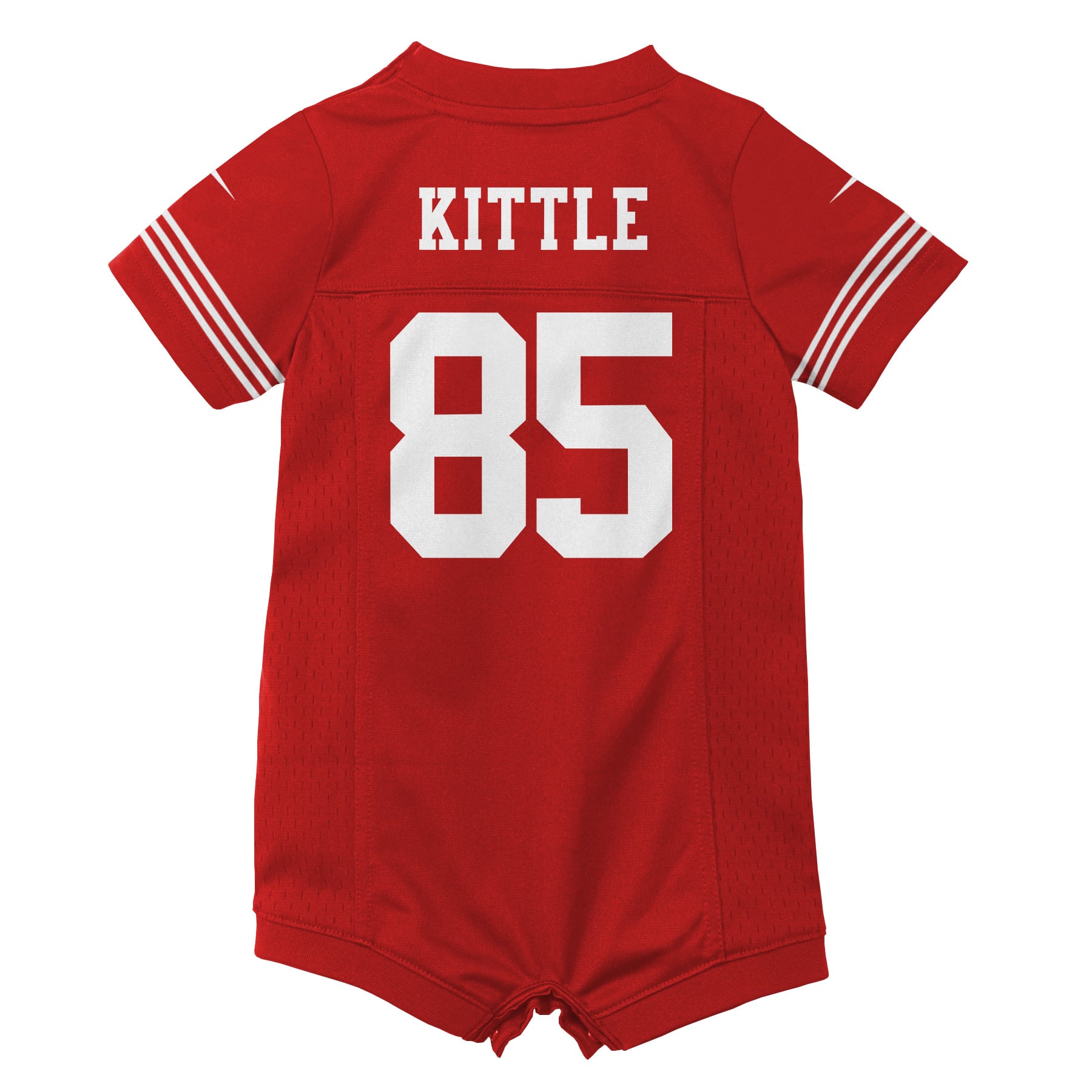 Newborn Nike George Kittle Scarlet San Francisco 49ers Romper Game Jersey