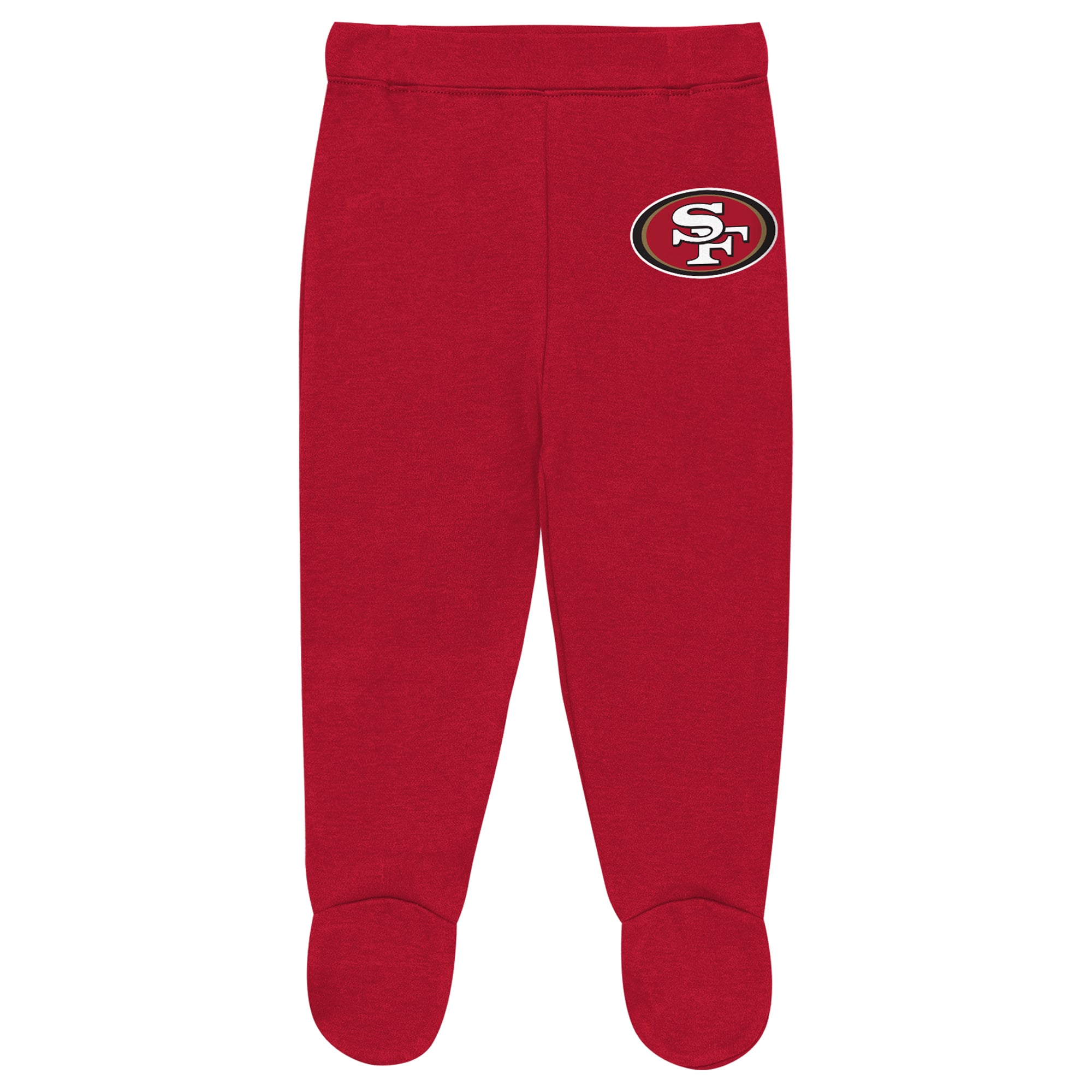 Ensemble pantalon et bonnet 3 pièces Outerstuff gris chiné San Francisco 49ers Huddles & Giggles pour nouveau-né