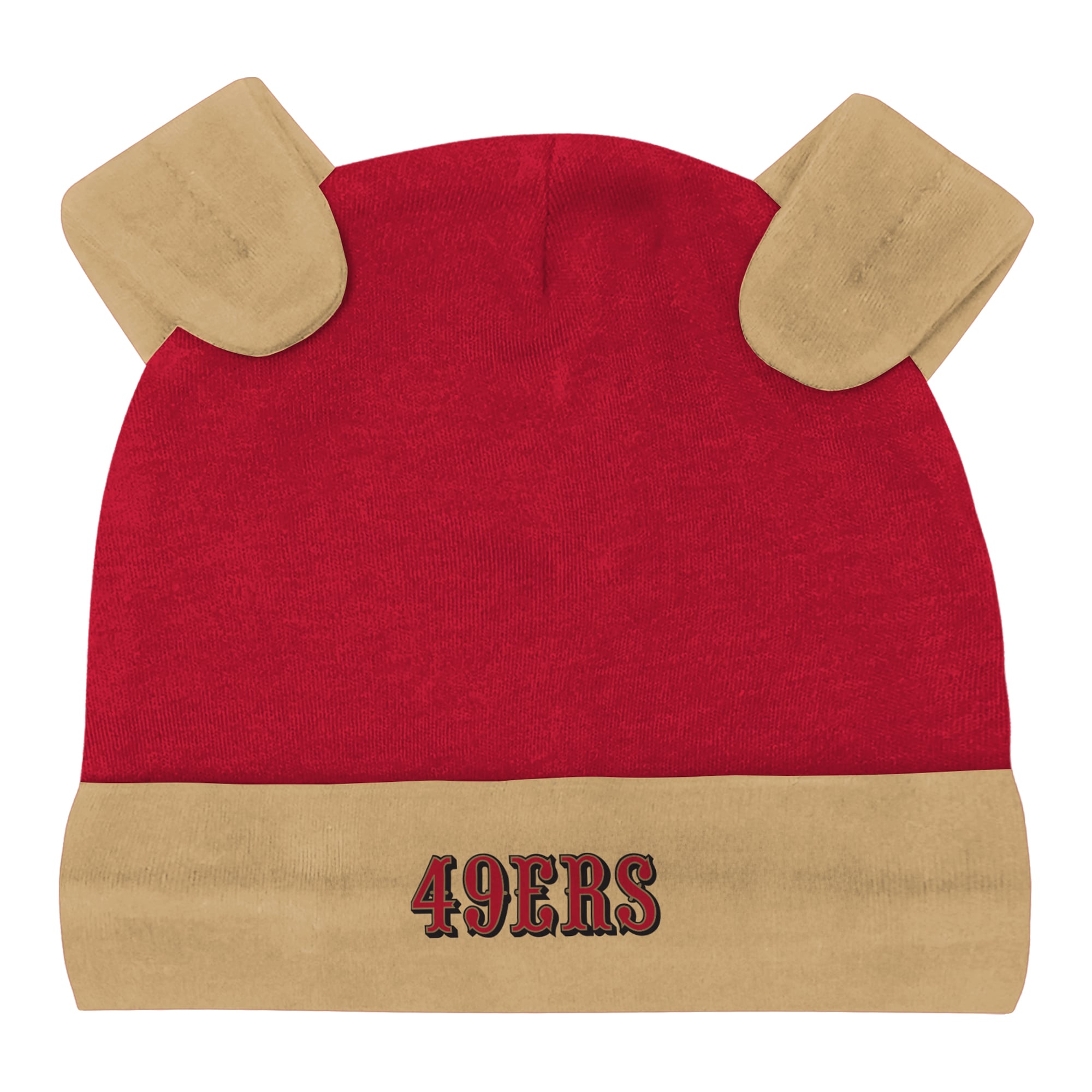 Ensemble pantalon et bonnet 3 pièces Outerstuff gris chiné San Francisco 49ers Huddles & Giggles pour nouveau-né