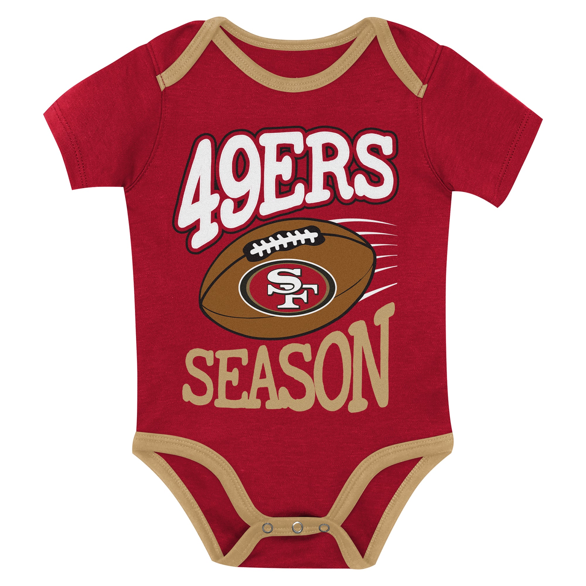Ensemble de body trois pièces pour nouveau-né Outerstuff, choix premier tour des 49ers San Francisco