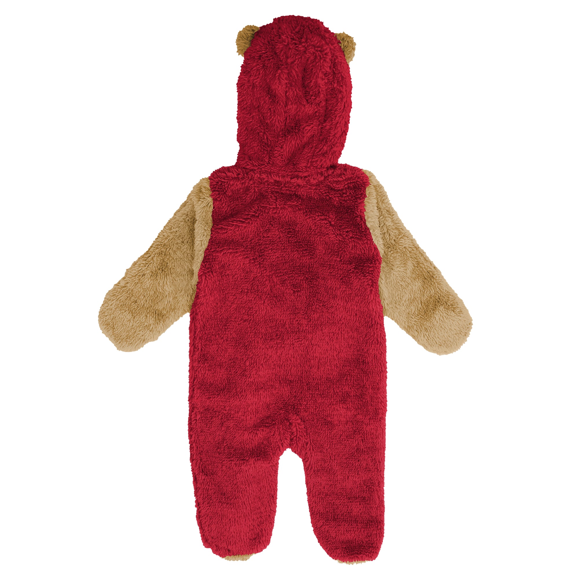 Newborn Outerstuff Scarlet San Francisco 49ers Teddy Fleece Bunting Full-Zip Sleeper