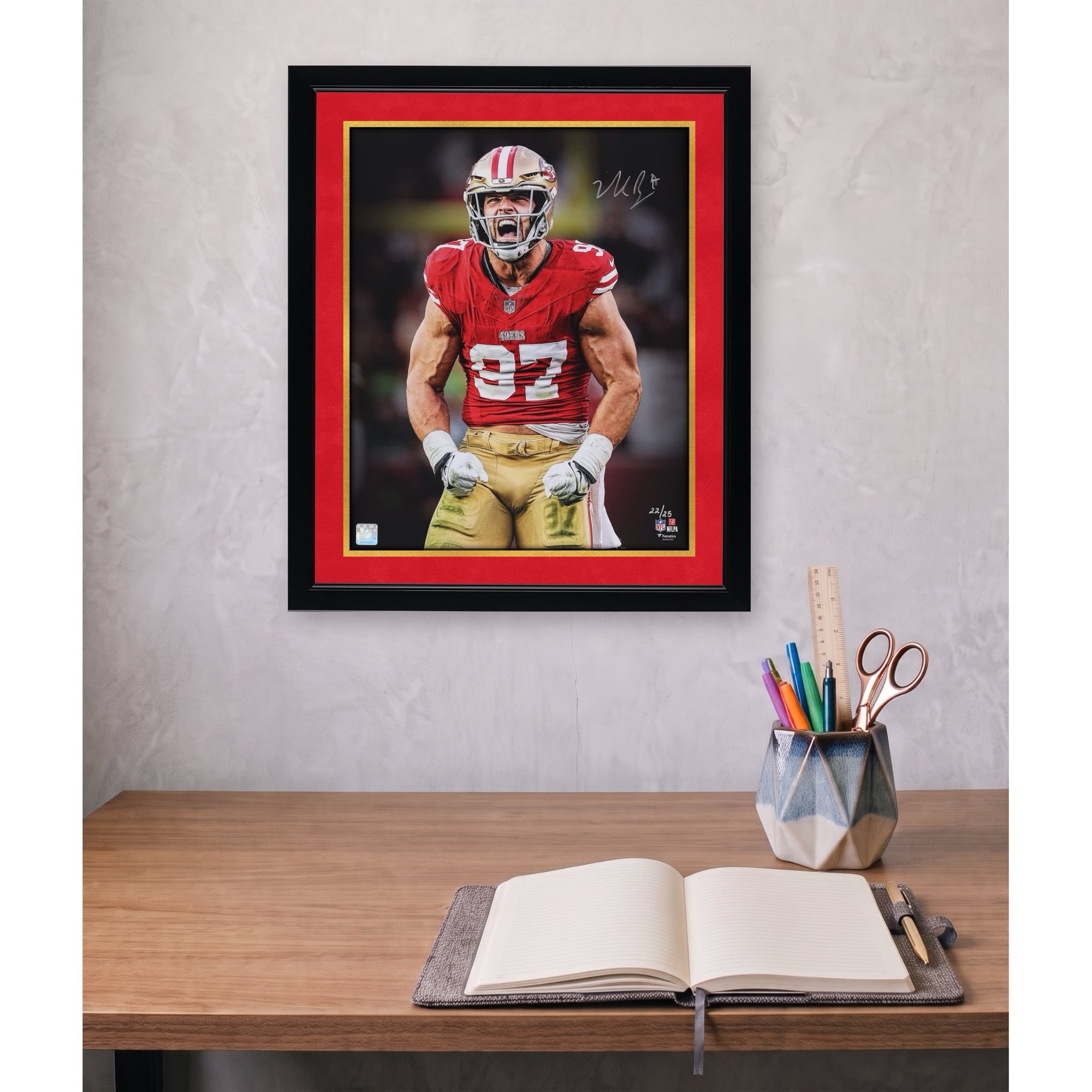 Nick Bosa San Francisco 49ers Autographed 16" x 20" Unleashed Spotlight Photograph - Limited Edition of 25
