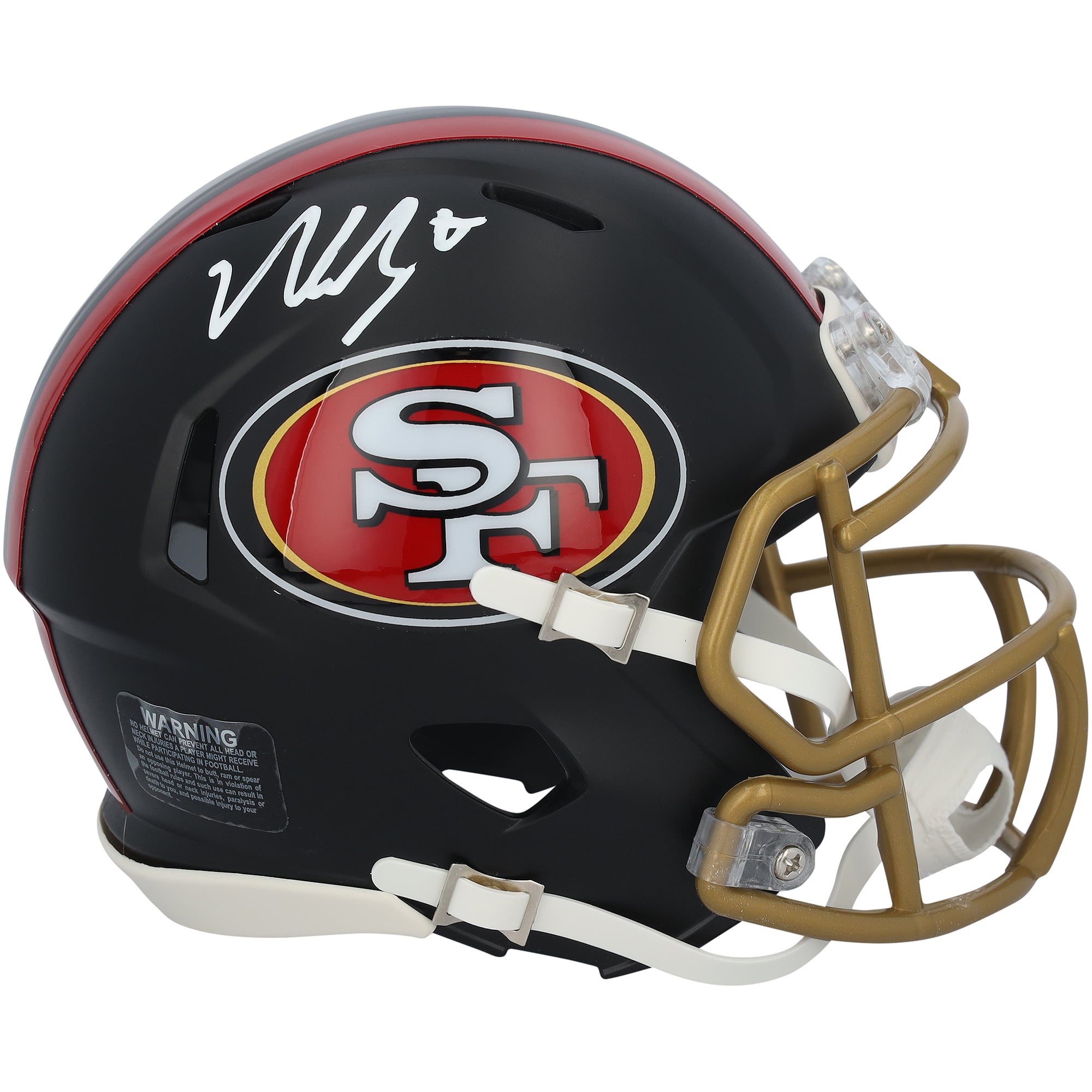 Casque Riddell Rivalry Speed ​​Mini autographié par Nick Bosa des 49ers de San Francisco