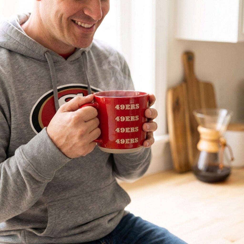 Pegasus San Francisco 49ers 17oz. Tonal Logo Sand Blasted Mug