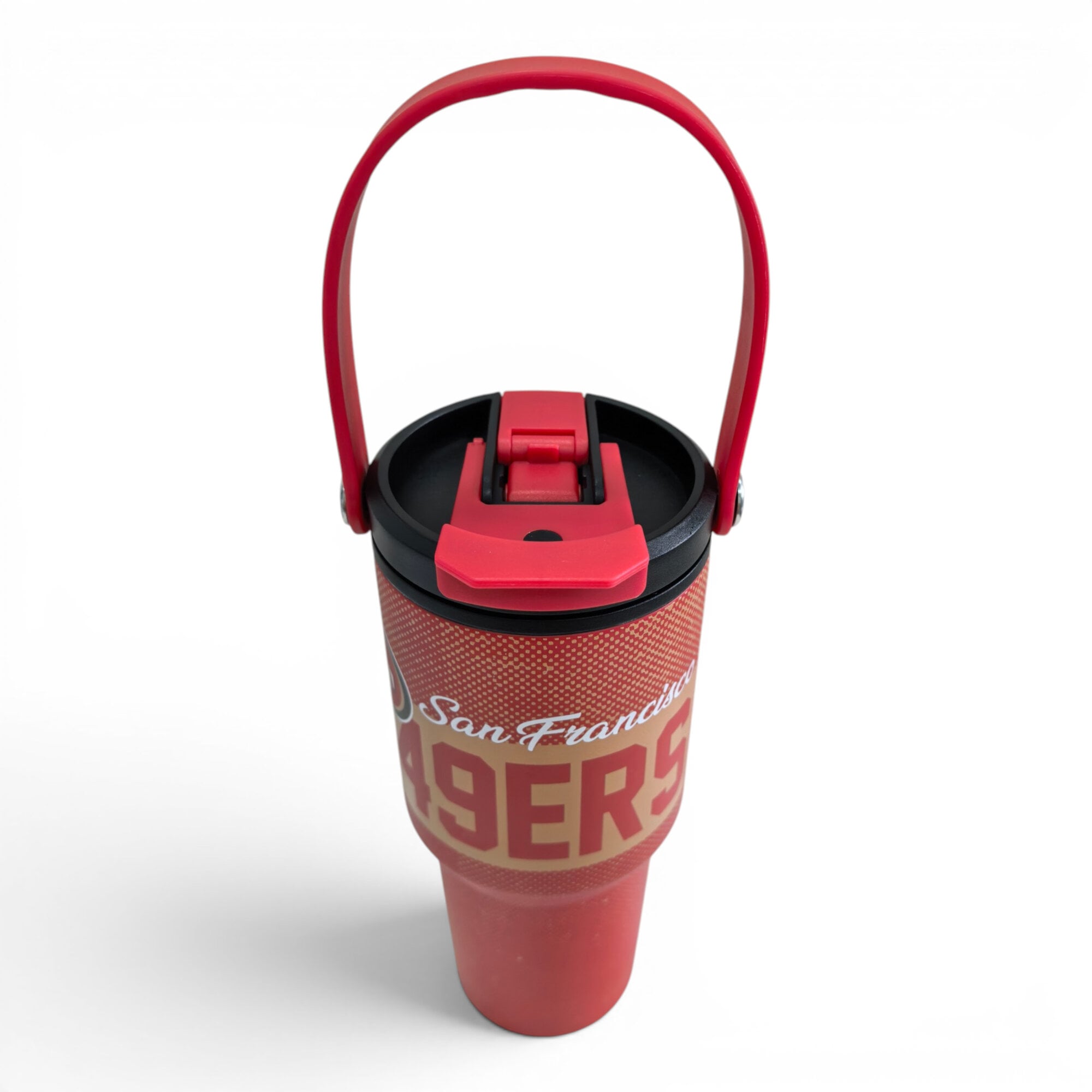 Pegasus San Francisco 49ers 24oz. Speckled Gradient Stainless Steel Dual Top Water Bottle