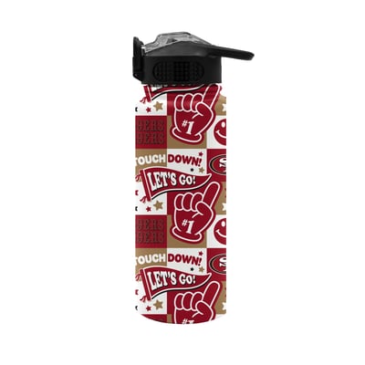 San Francisco 49ers Pegasus Rookie Check 20oz Stainless Steel Flip Straw Water Bottle