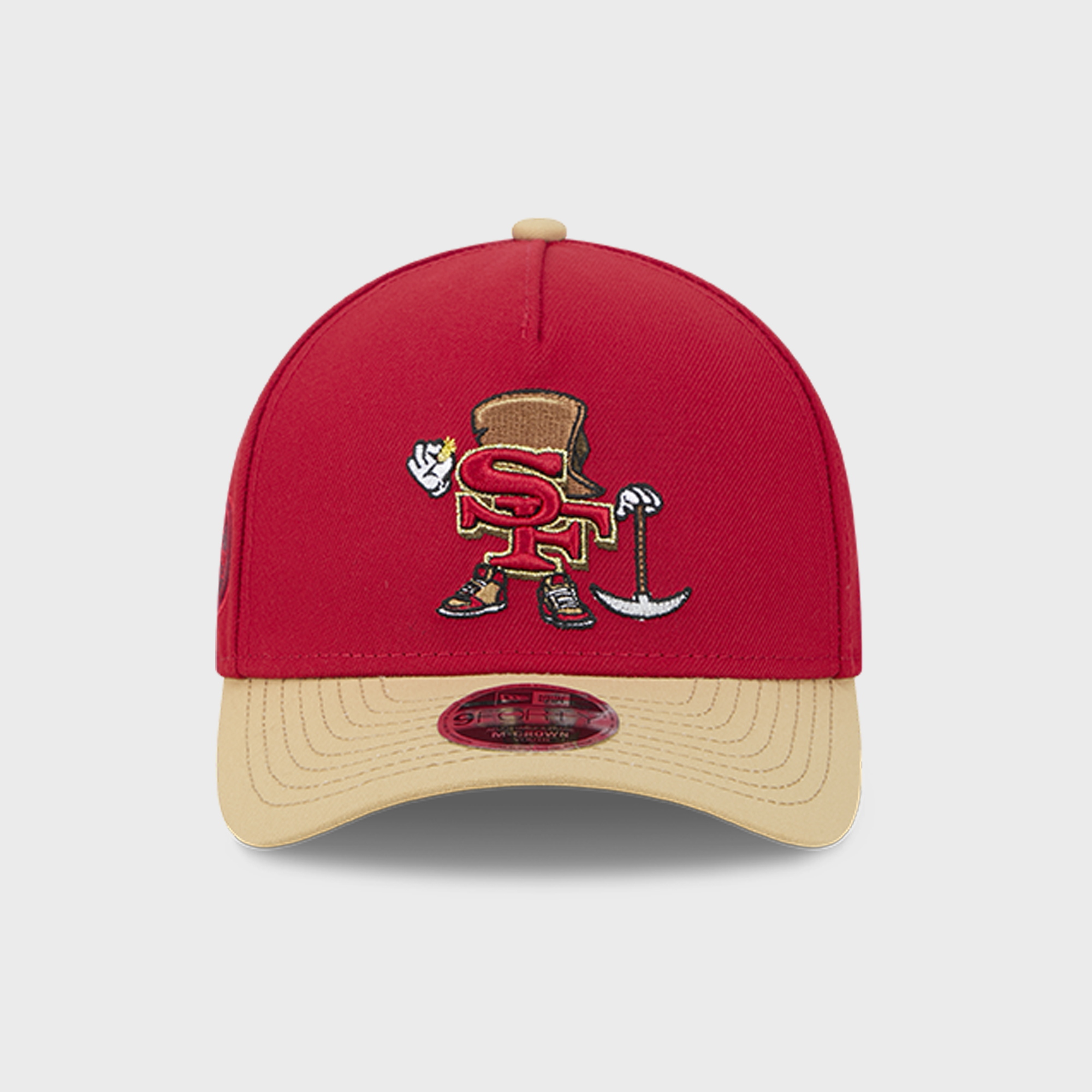 Casquette ajustable New Era Scarlet San Francisco 49ers pour enfants d'âge préscolaire, modèle 9FORTY M-Crown A-Frame.