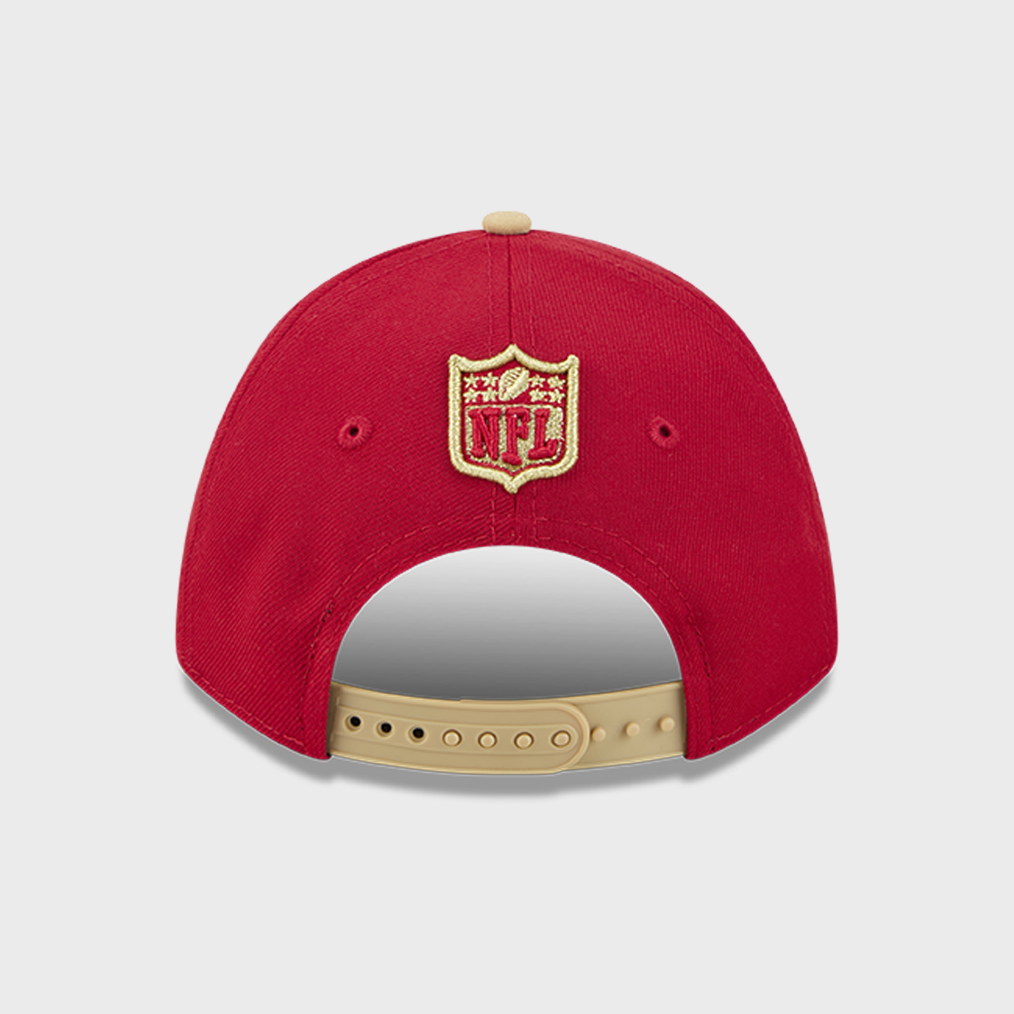 Casquette ajustable New Era Scarlet San Francisco 49ers pour enfants d'âge préscolaire, modèle 9FORTY M-Crown A-Frame.