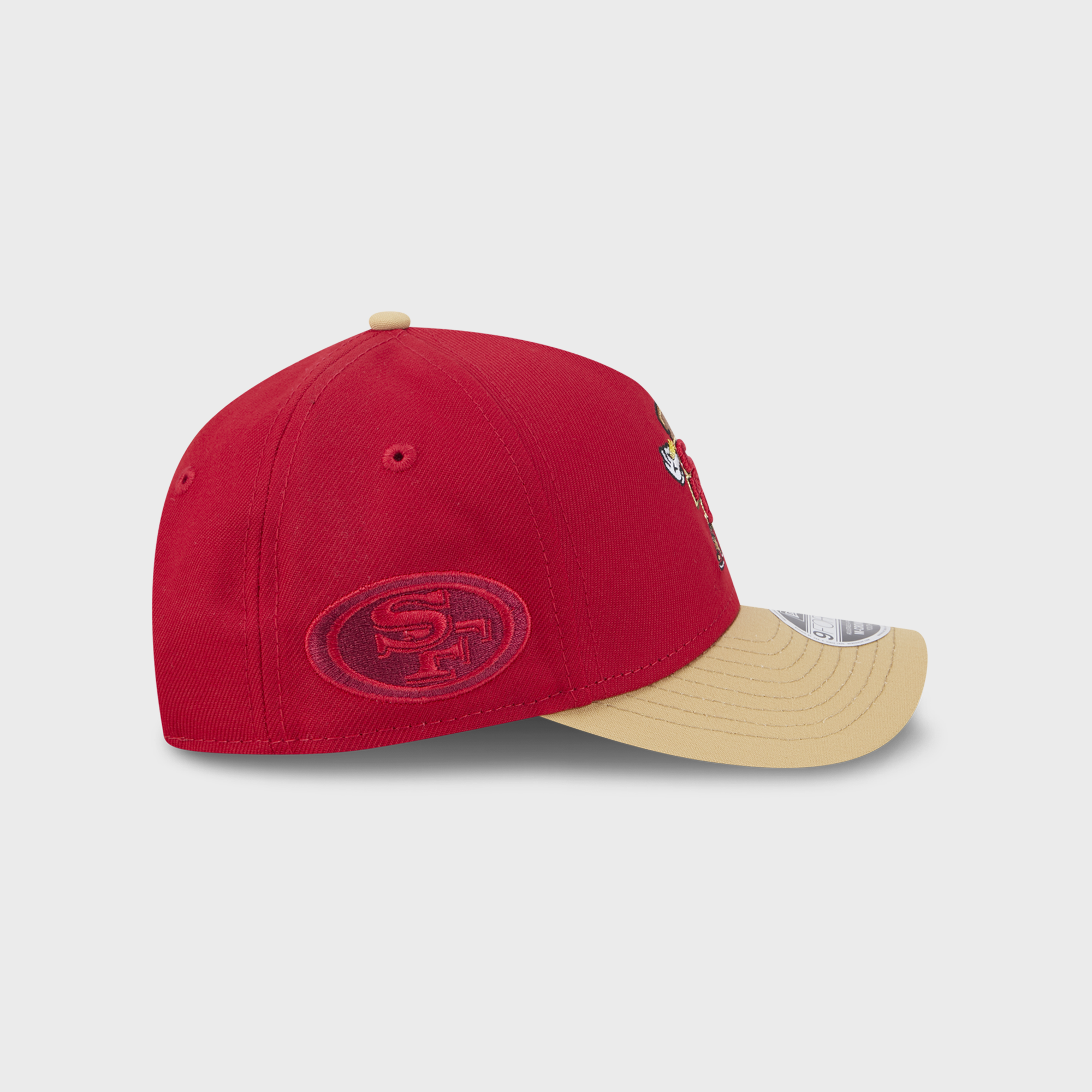 Casquette ajustable New Era Scarlet San Francisco 49ers pour enfants d'âge préscolaire, modèle 9FORTY M-Crown A-Frame.
