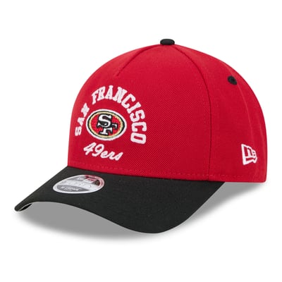 San Francisco 49ers New Era Preschool Arch 9FORTY A-Frame M-Crown Adjustable Hat - Scarlet/Black