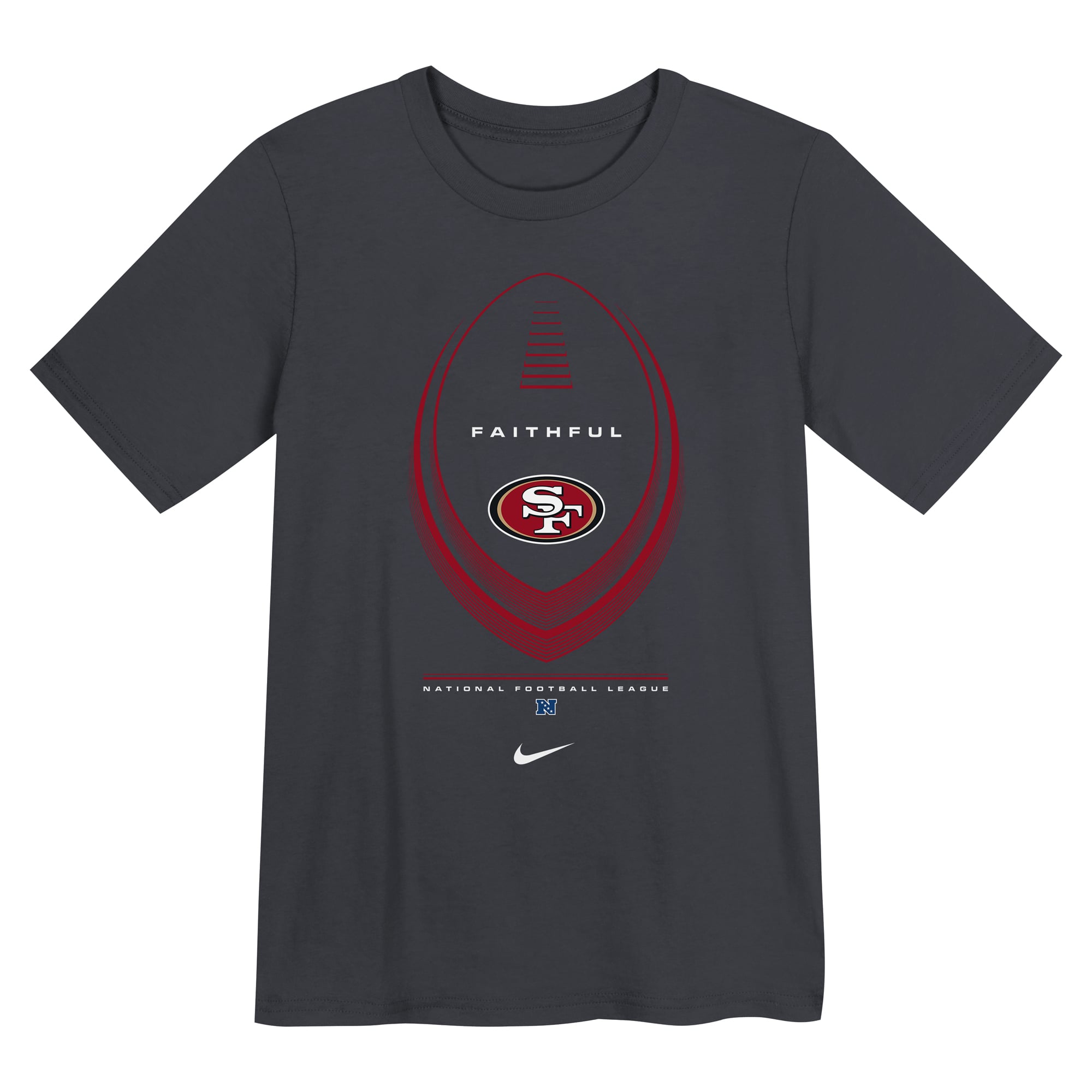 T-shirt Nike noir San Francisco 49ers Legend Icon pour enfants d'âge préscolaire
