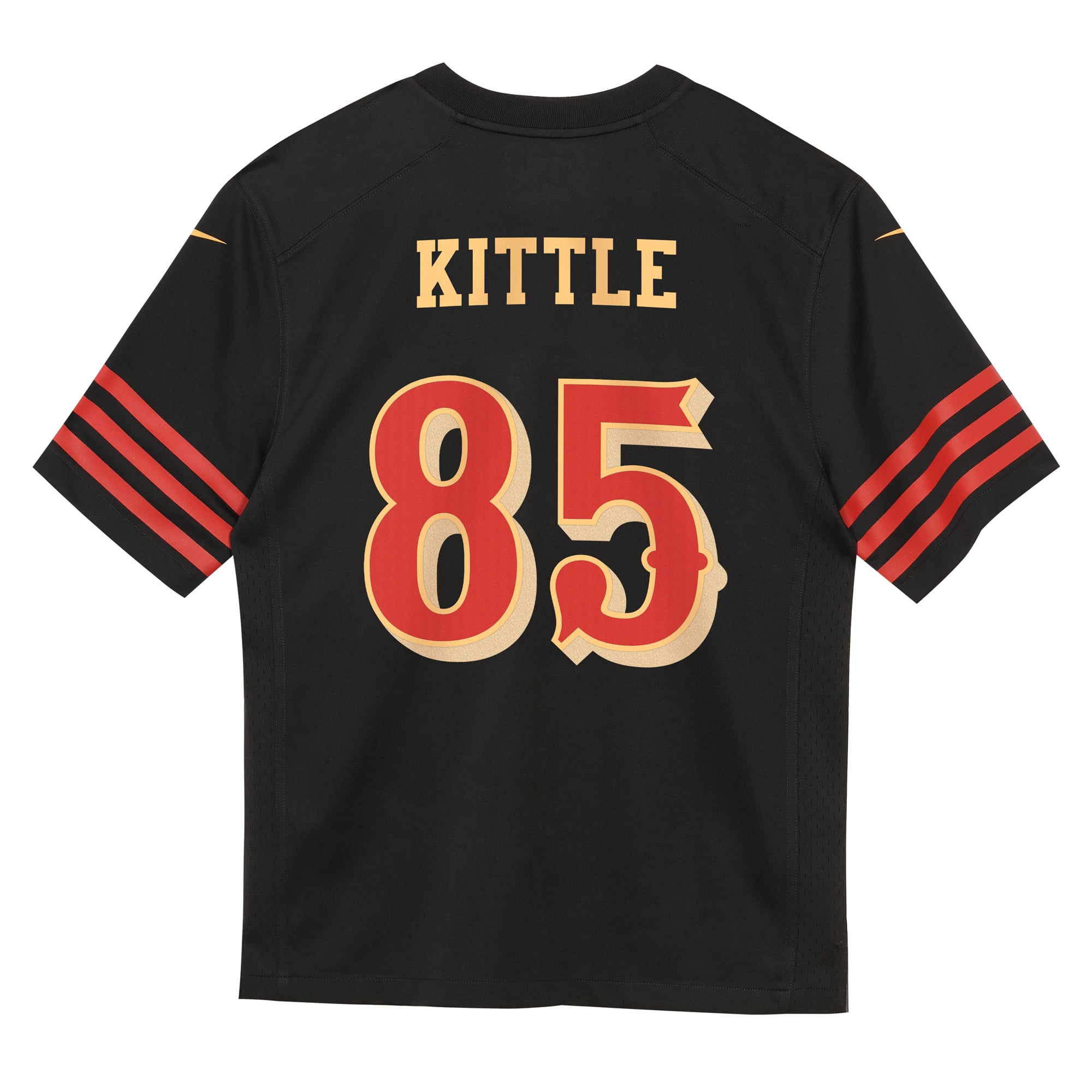 Preschool Nike George Kittle Black San Francisco 49ers 2025 Rivalries Collection Game Jersey