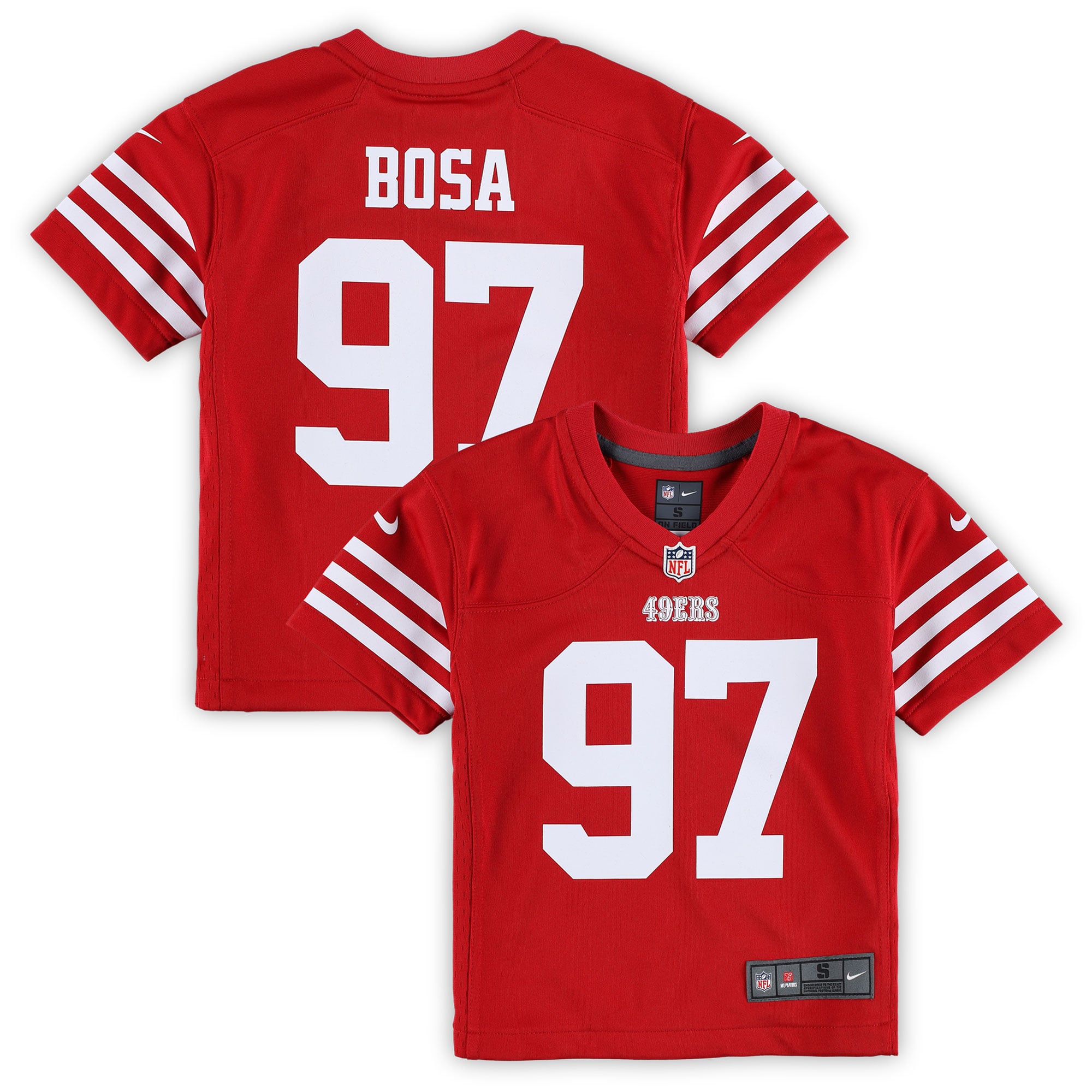 Nike NFL 49ers BOSA 97 ユニフォーム 3XL Preschool Nike Nick Bosa Scarlet San Francisco 49ers Game Jersey