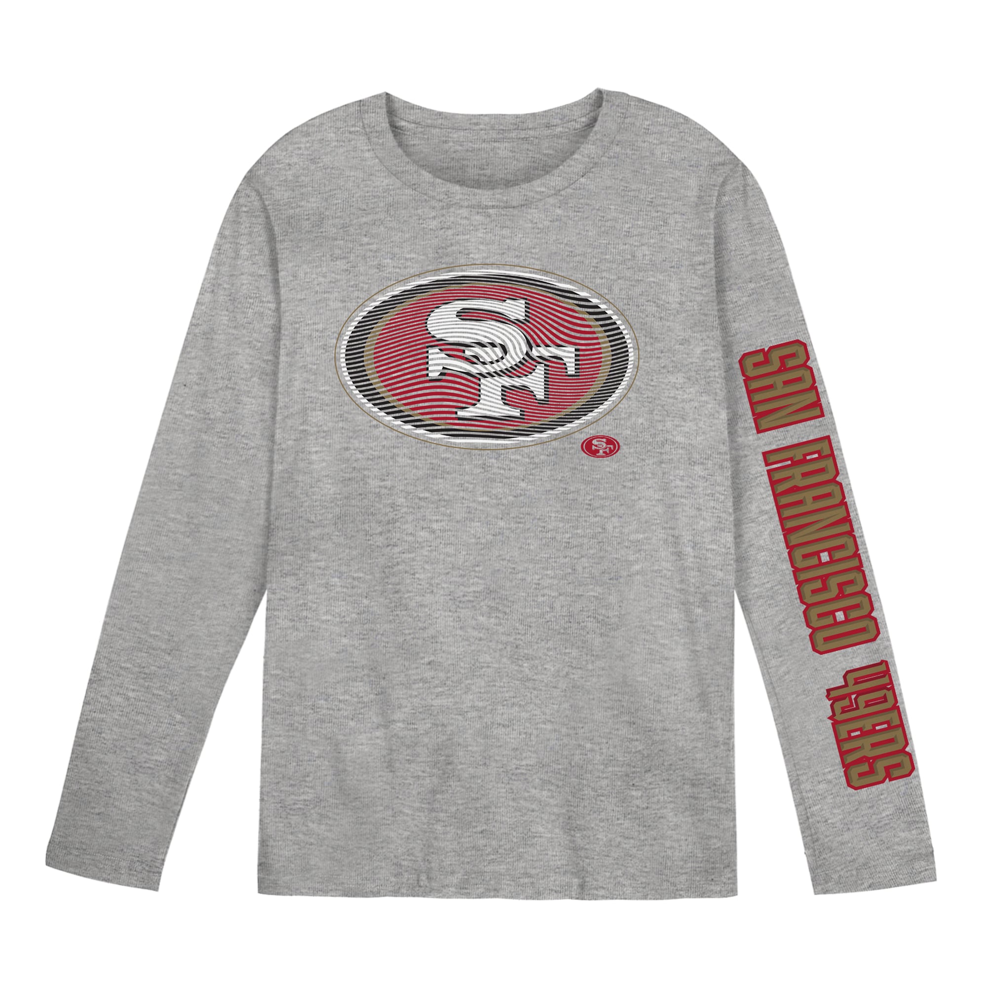 T-shirt à manches longues gris Outerstuff San Francisco 49ers Air Raid pour enfants d'âge préscolaire