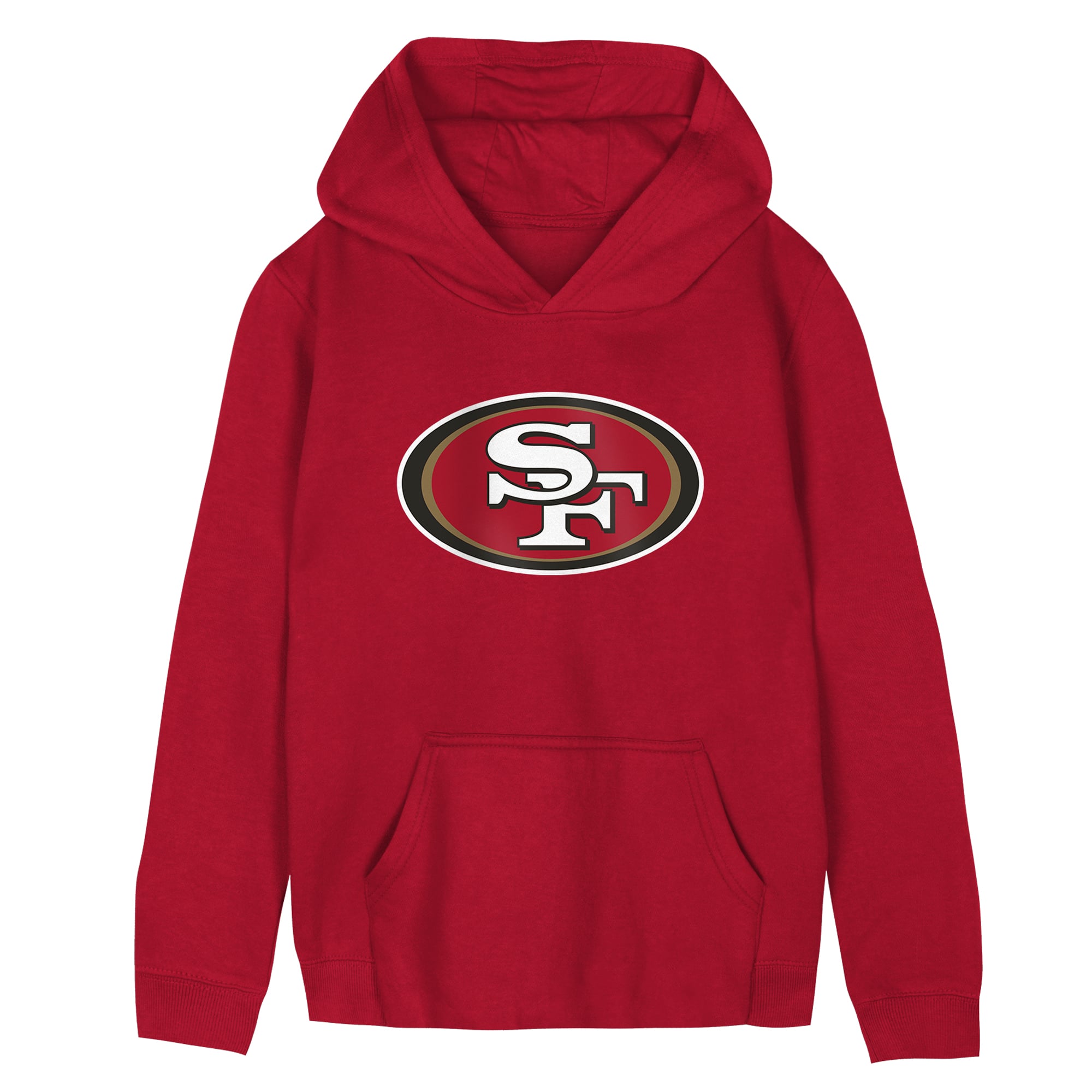 Preschool Outerstuff Scarlet San Francisco 49ers Primary Logo Fleece Hoodie
