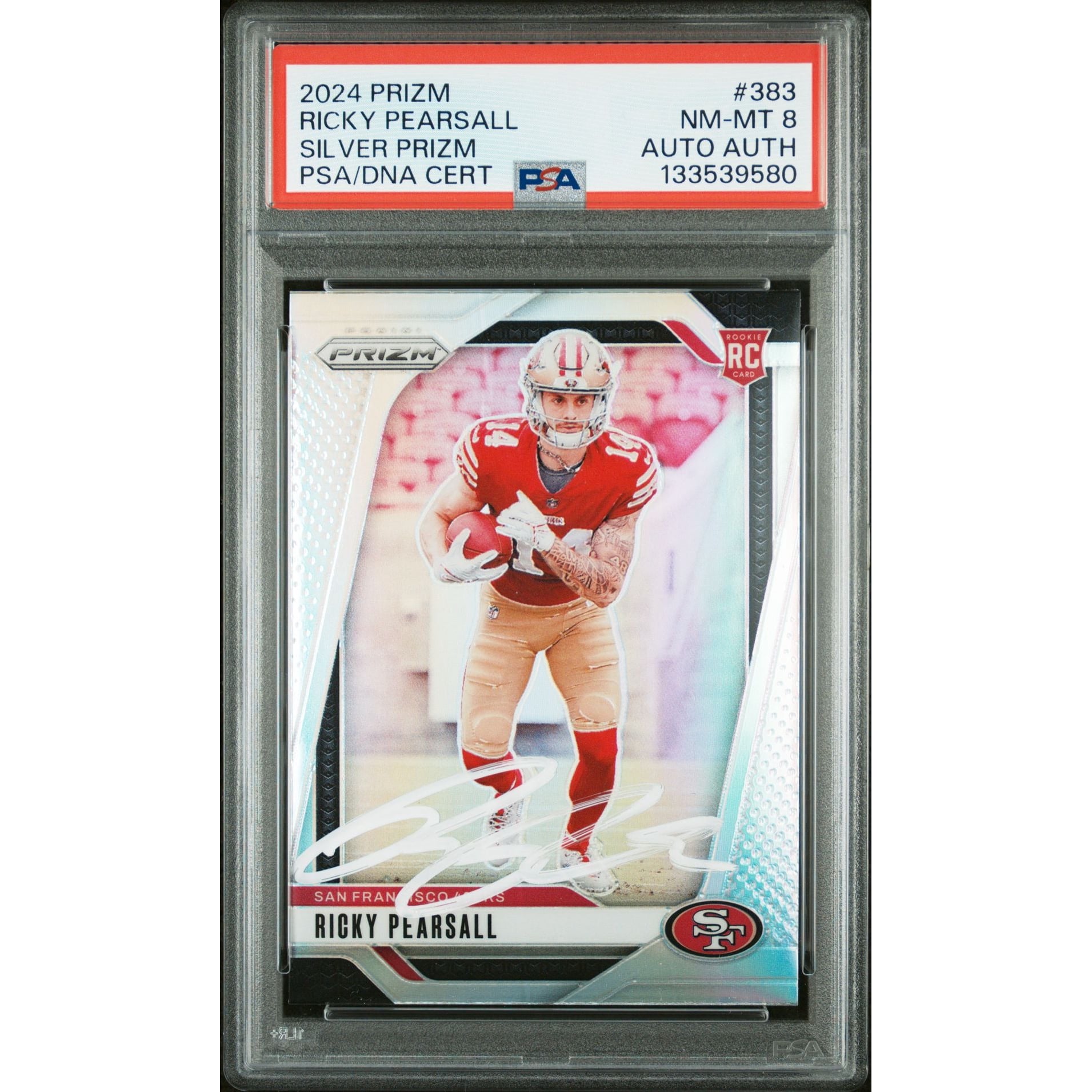 Ricky Pearsall 2024 Panini Prizm Silver Signed Football Rookie Card ...
