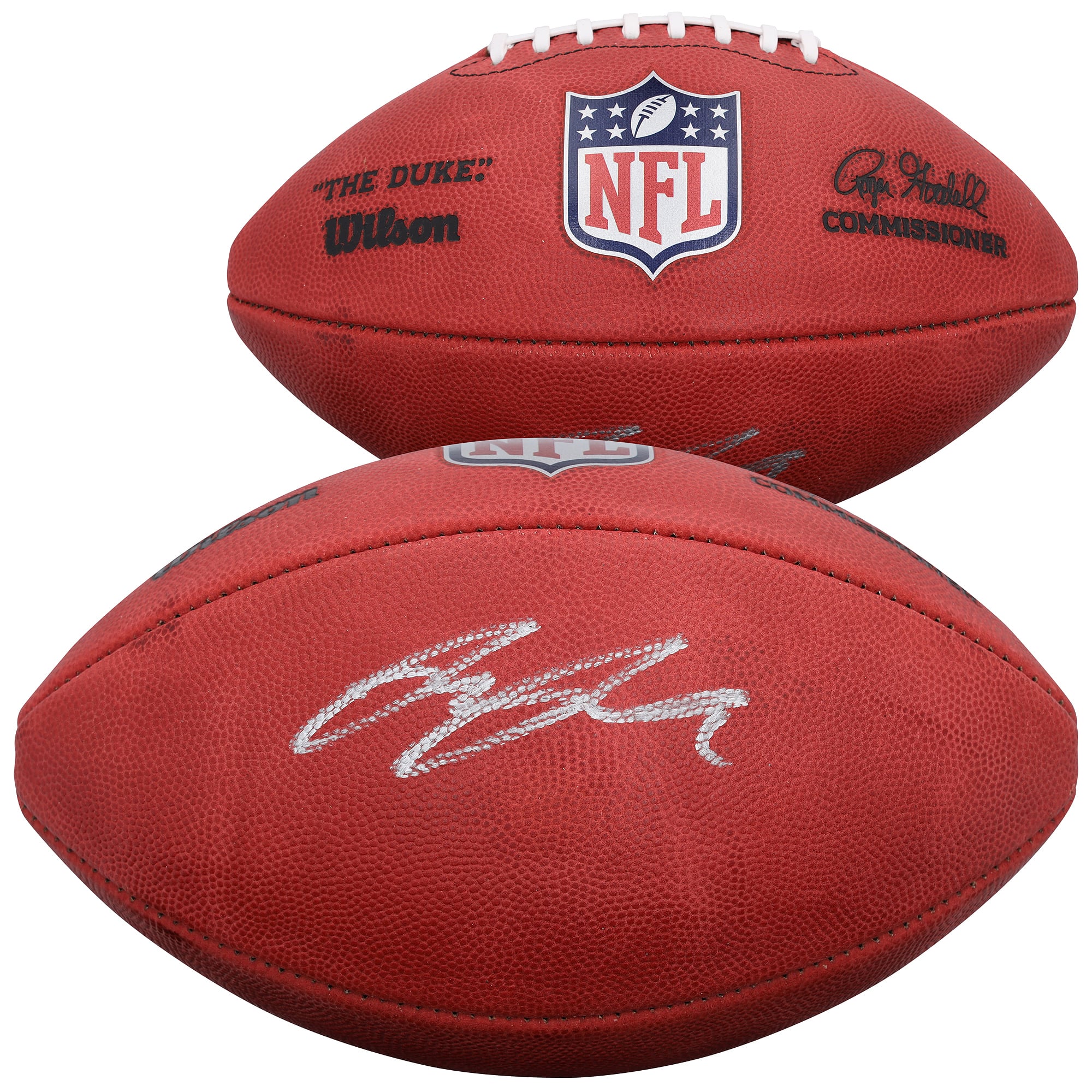 Ballon de football américain Duke Full Color autographié par Ricky Pearsall des 49ers de San Francisco