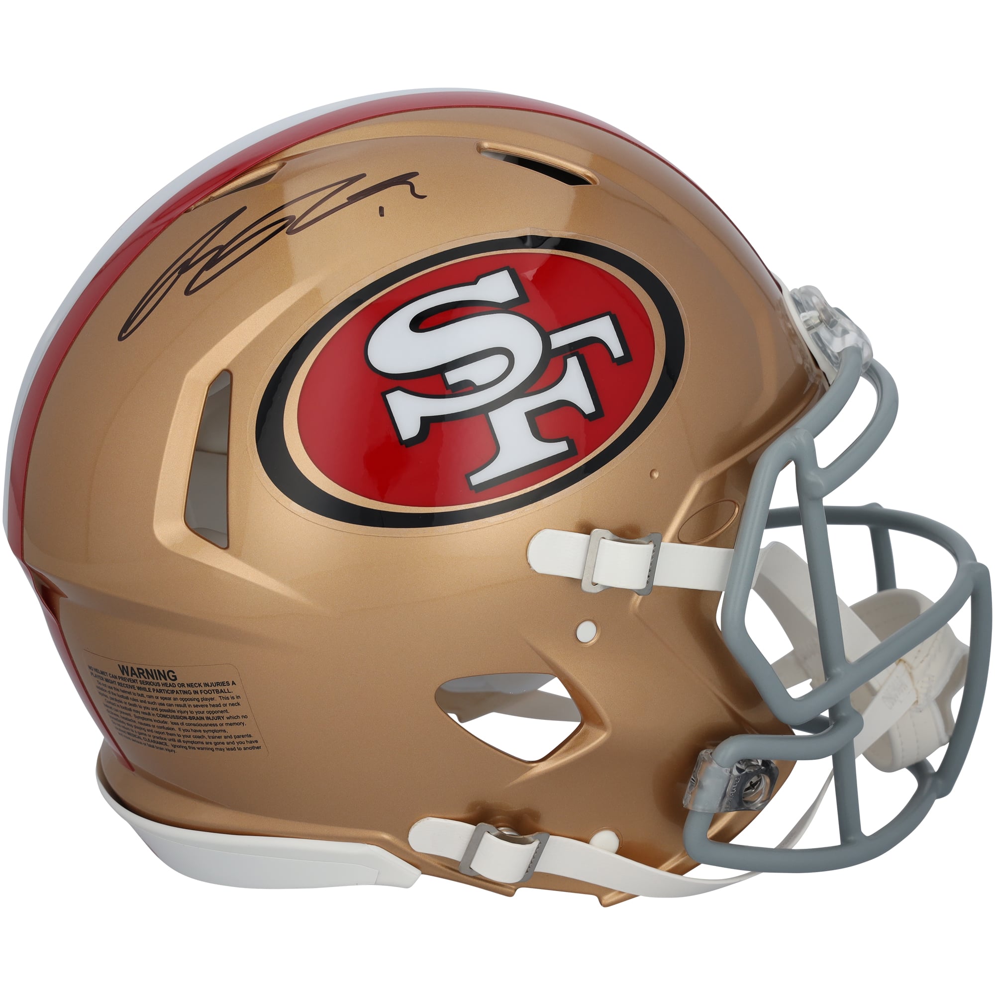 Ricky Pearsall San Francisco 49ers Autographed Riddell Speed Authentic Helmet