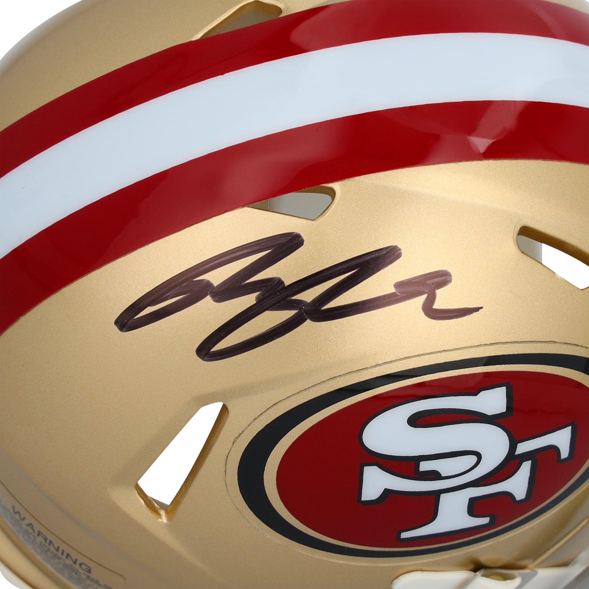 Ricky Pearsall San Francisco 49ers Autographed Riddell Speed Mini Helmet