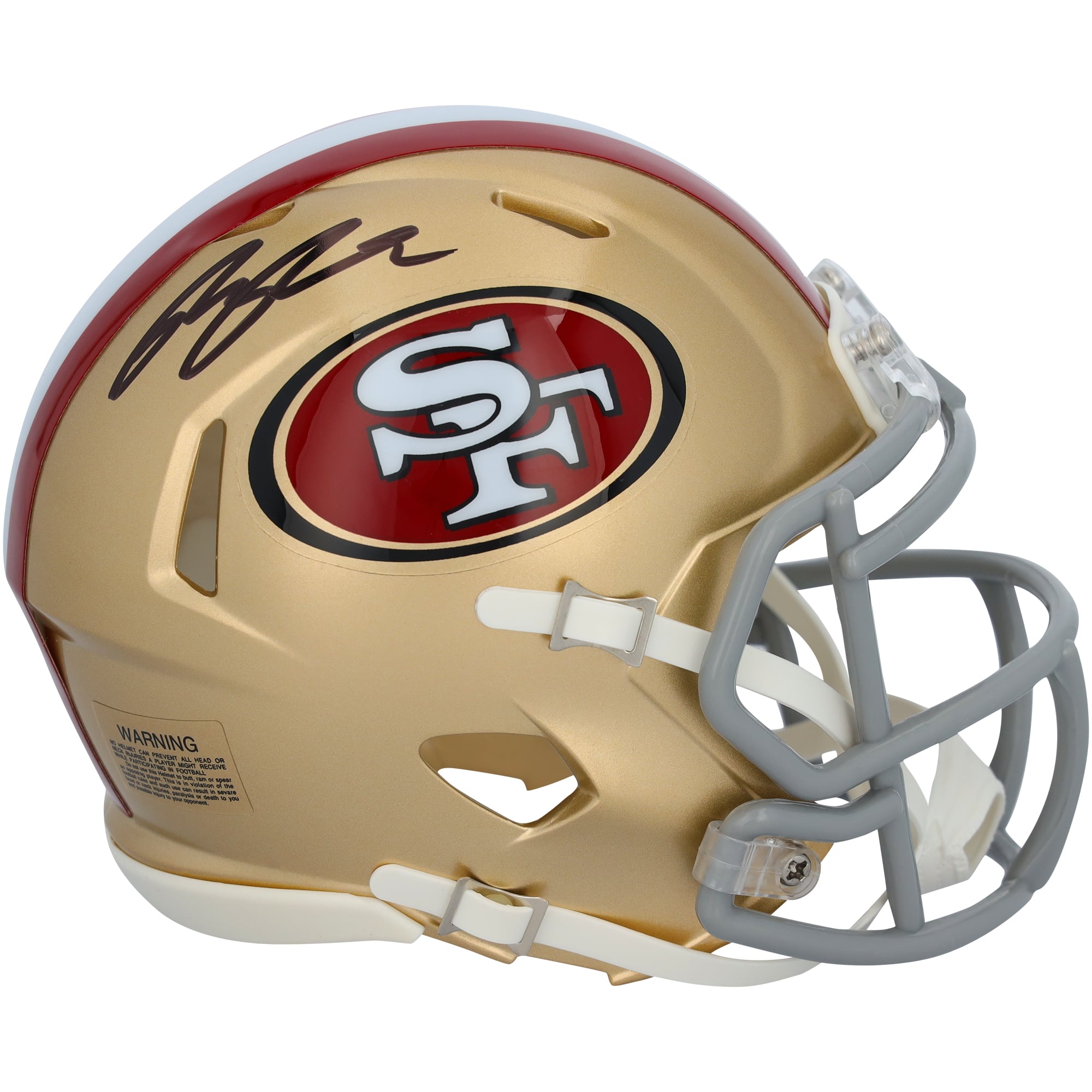 Ricky Pearsall San Francisco 49ers Autographed Riddell Speed Mini Helmet