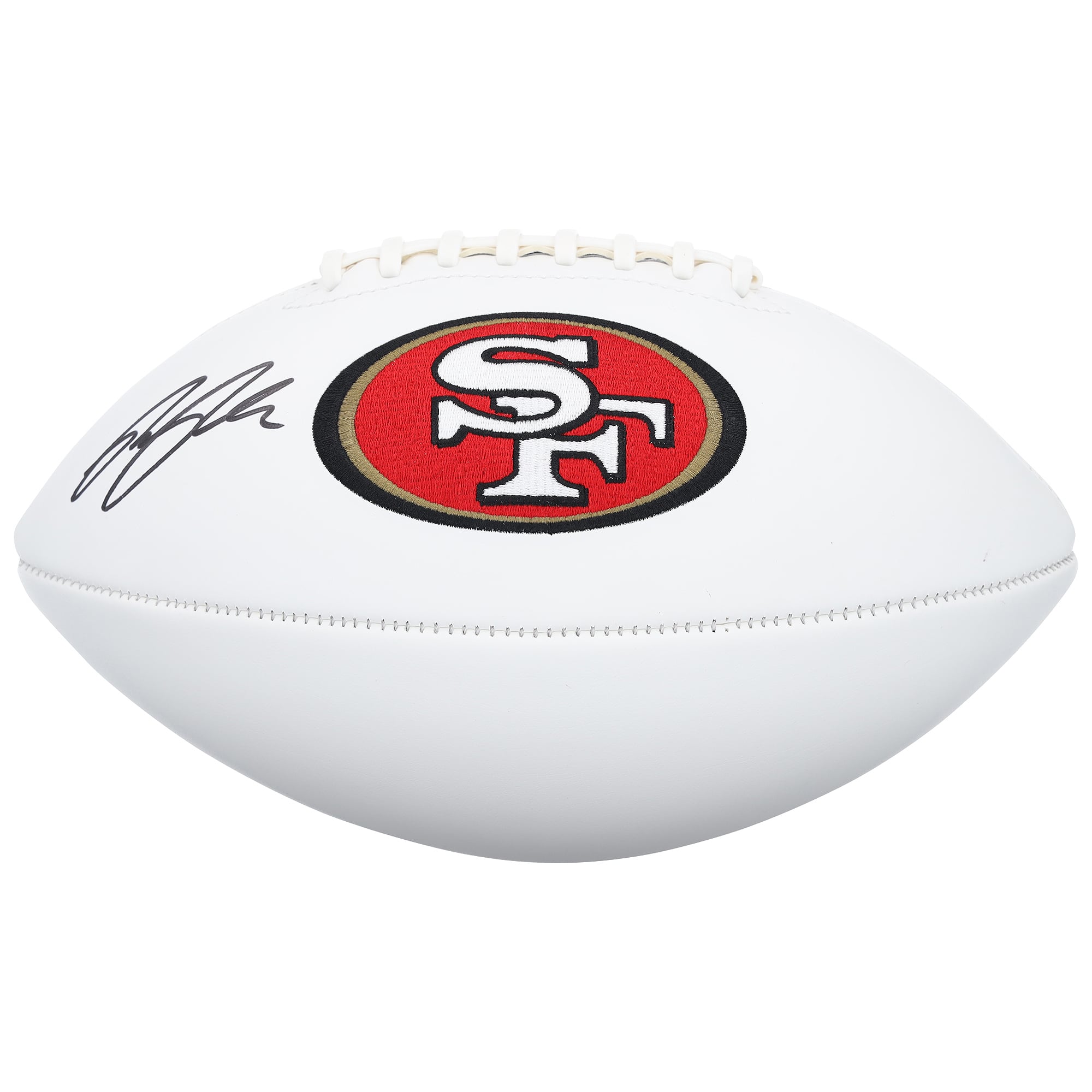 Ballon de football américain Wilson Rawlings autographié par Ricky Pearsall des 49ers de San Francisco