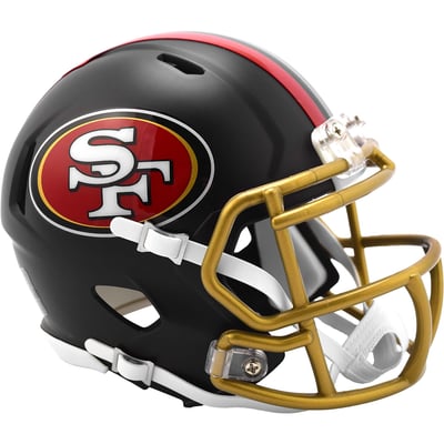  San Francisco 49ers Riddell Rivalries Collection On-Field Alternate Speed Mini Helmet