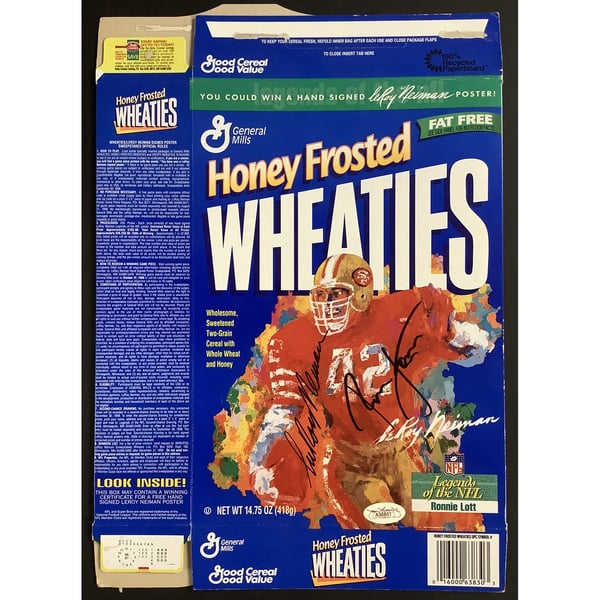 Vintage Oakland Raiders Wheaties Cereal Box