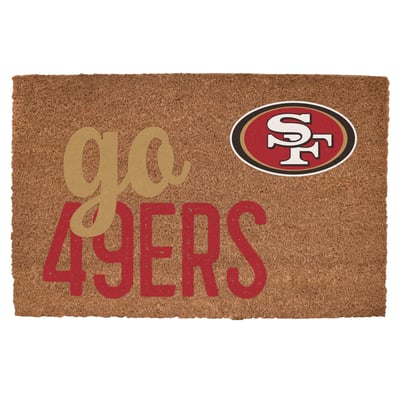 San Francisco 49ers 20" x 30" Go Team Coir Door Mat
