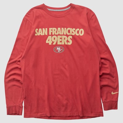 San Francisco 49ers Nike 2010s Long Sleeve T-shirt - Red - L by Fanatics Real Vintage