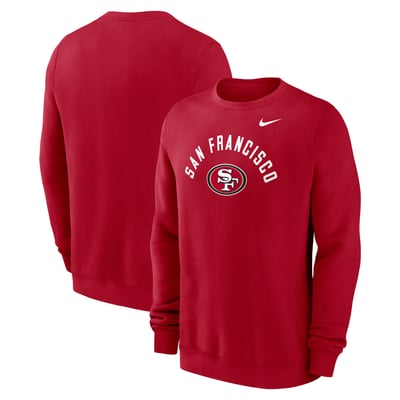San Francisco 49ers Nike Club Crew Fleece - Mens
