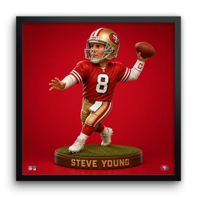 Steve Young San Francisco 49ers 13" x 13" Bobblehead Framed Print