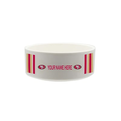 San Francisco 49ers The Memory Company 35oz. Personalized Ceramic Pet Bowl