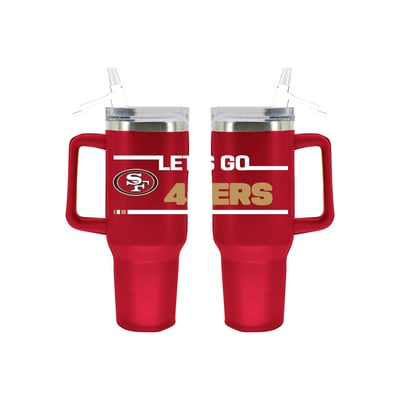 San Francisco 49ers The Memory Company 40oz. Stainless Steel Team Color Tumbler with Flip Straw