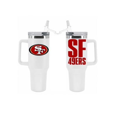 San Francisco 49ers The Memory Company 40oz. Stainless Steel Tumbler with Flip Straw