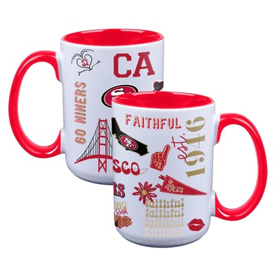 San Francisco 49ers The Memory Company Two-Piece 15oz. Loco Coffee Mug Set