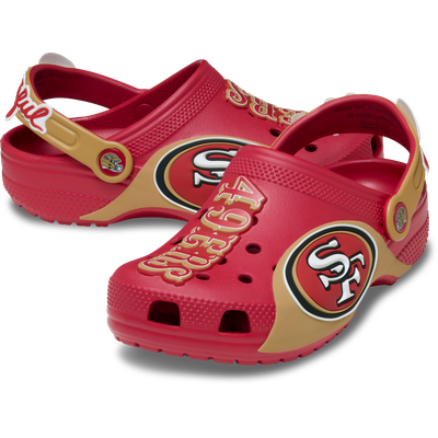  San Francisco 49ers Crocs Toddler Classic Clog - Scarlet