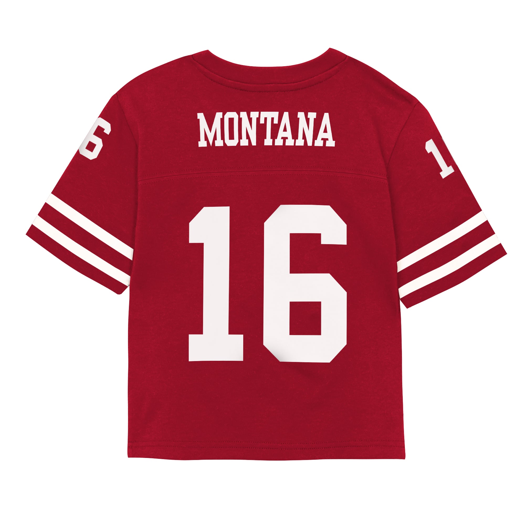 Ensemble short Mitchell & Ness Joe Montana Scarlet San Francisco 49ers Playmaker pour tout-petit