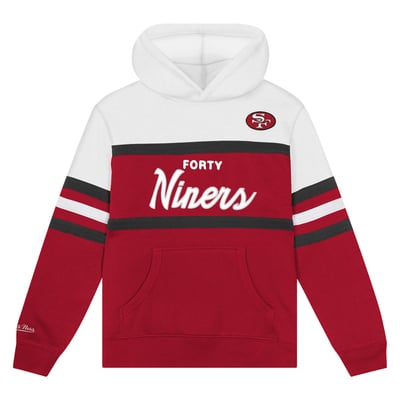 San Francisco 49ers Mitchell & Ness Toddler Head Coach Hoodie - Scarlet