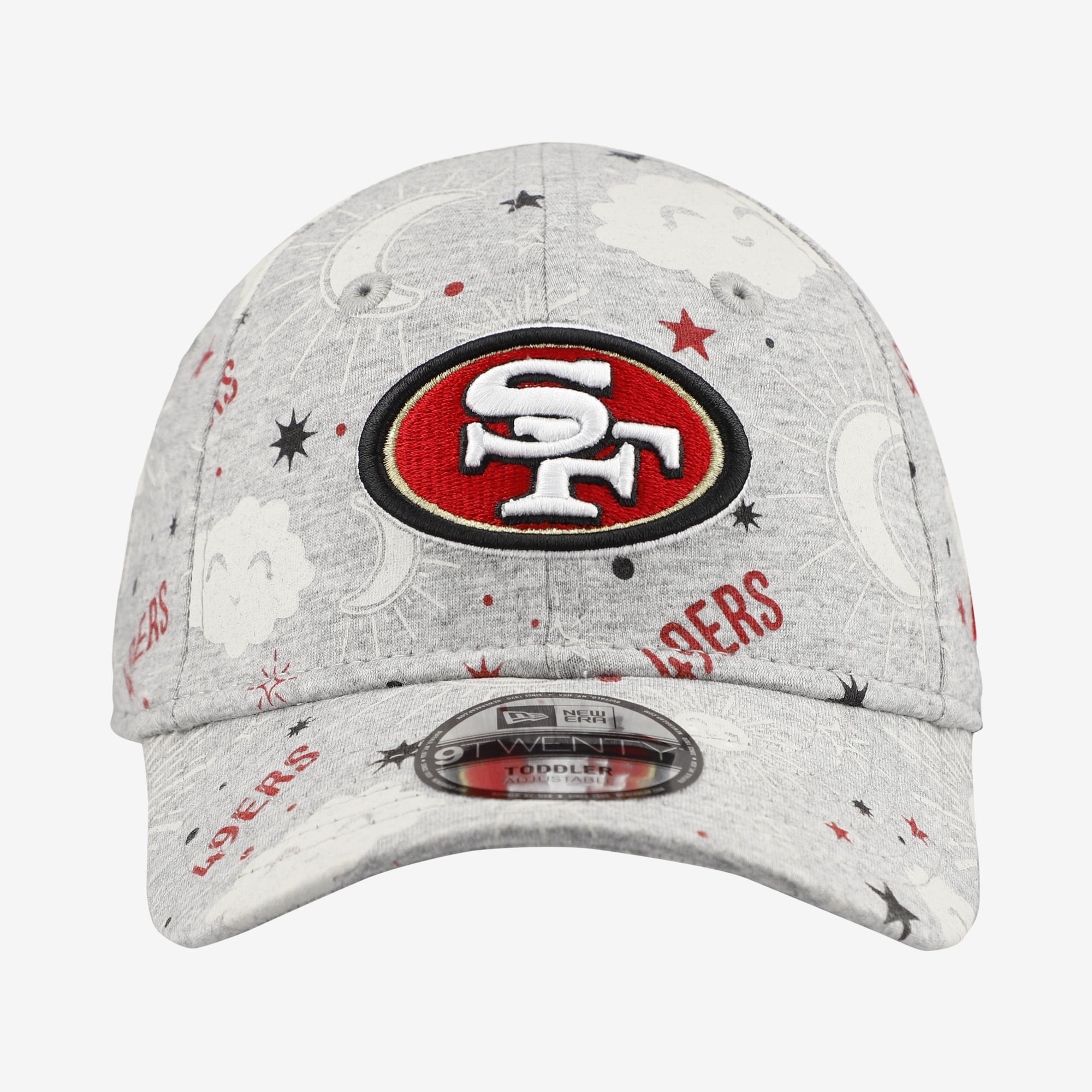 Casquette ajustable New Era Sky 9TWENTY pour tout-petit, gris chiné, San Francisco 49ers