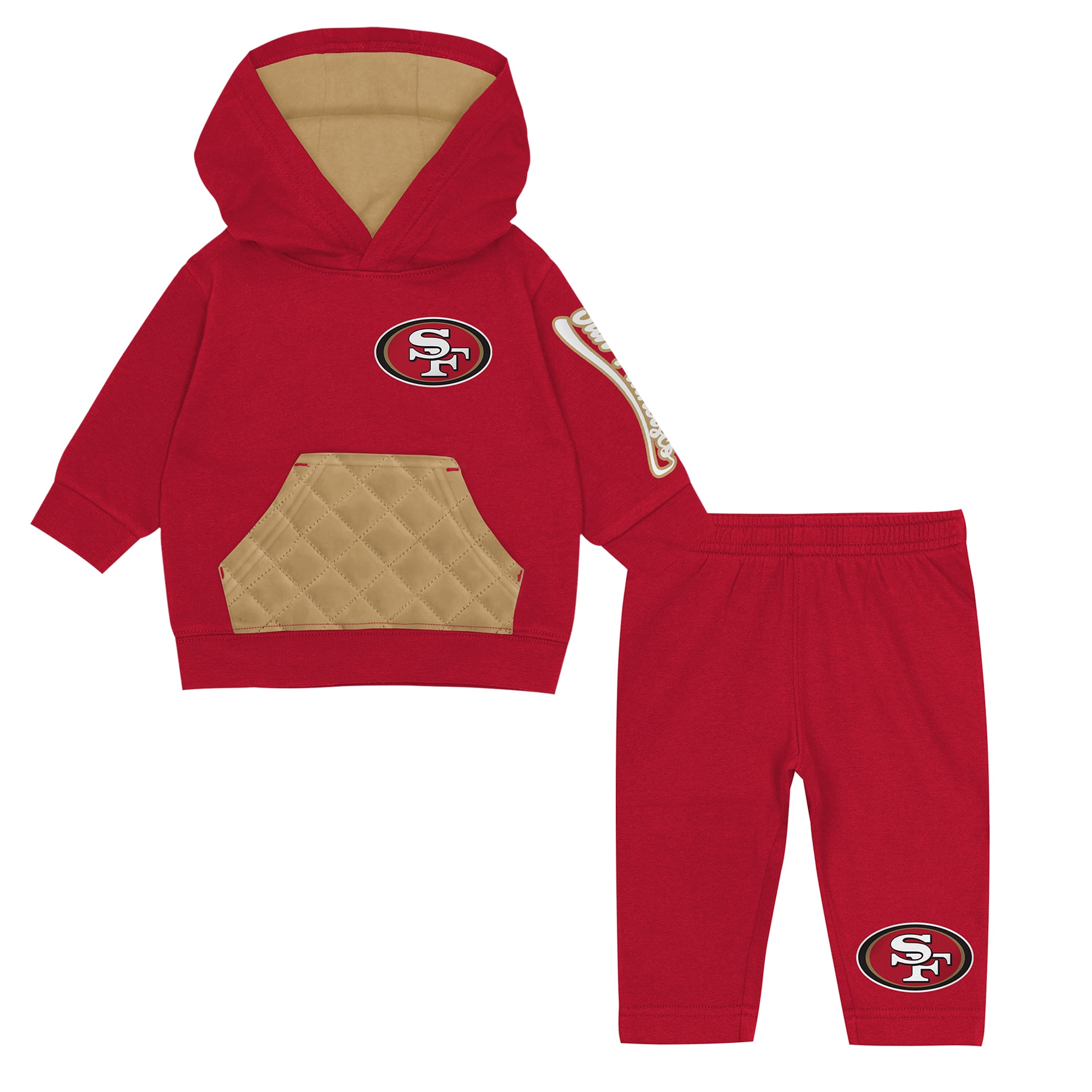 Ensemble sweat à capuche et pantalon en polaire Outerstuff Scarlet San Francisco 49ers pour tout-petit