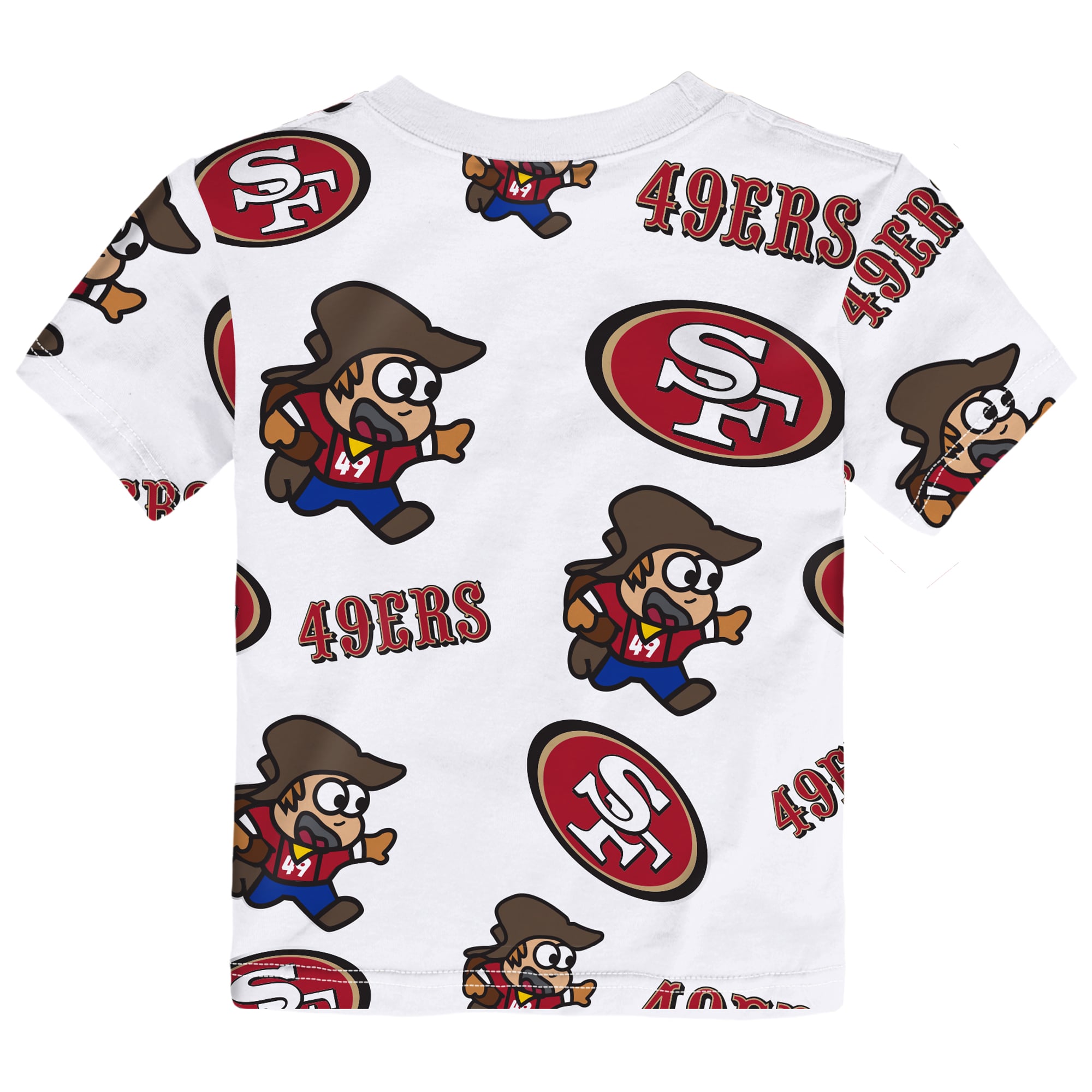 Toddler Outerstuff White San Francisco 49ers Mascot Play T-Shirt