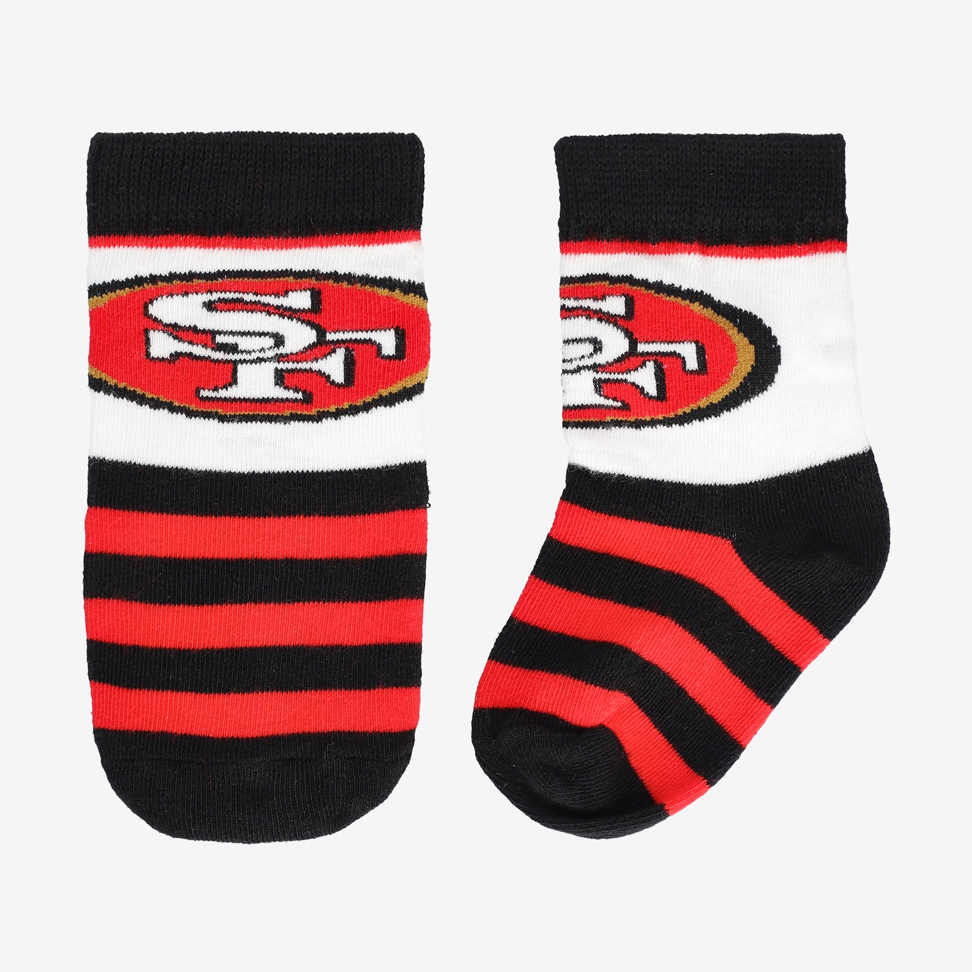 Chaussettes de rugby noires à blocs San Francisco 49ers pour tout-petits