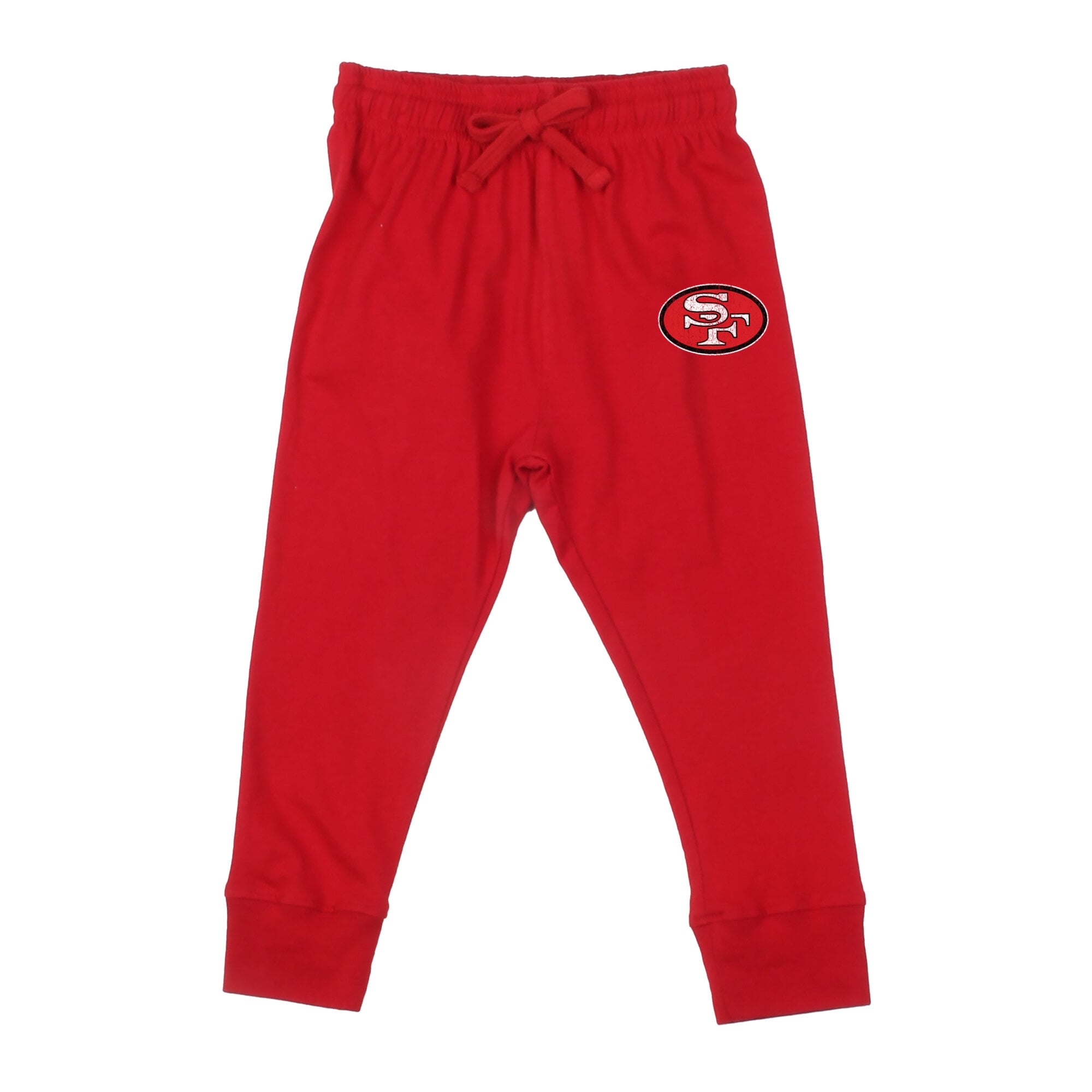Toddler Wes & Willy Heather Gray/Scarlet San Francisco 49ers Henley Hoodie Sweatpants Set