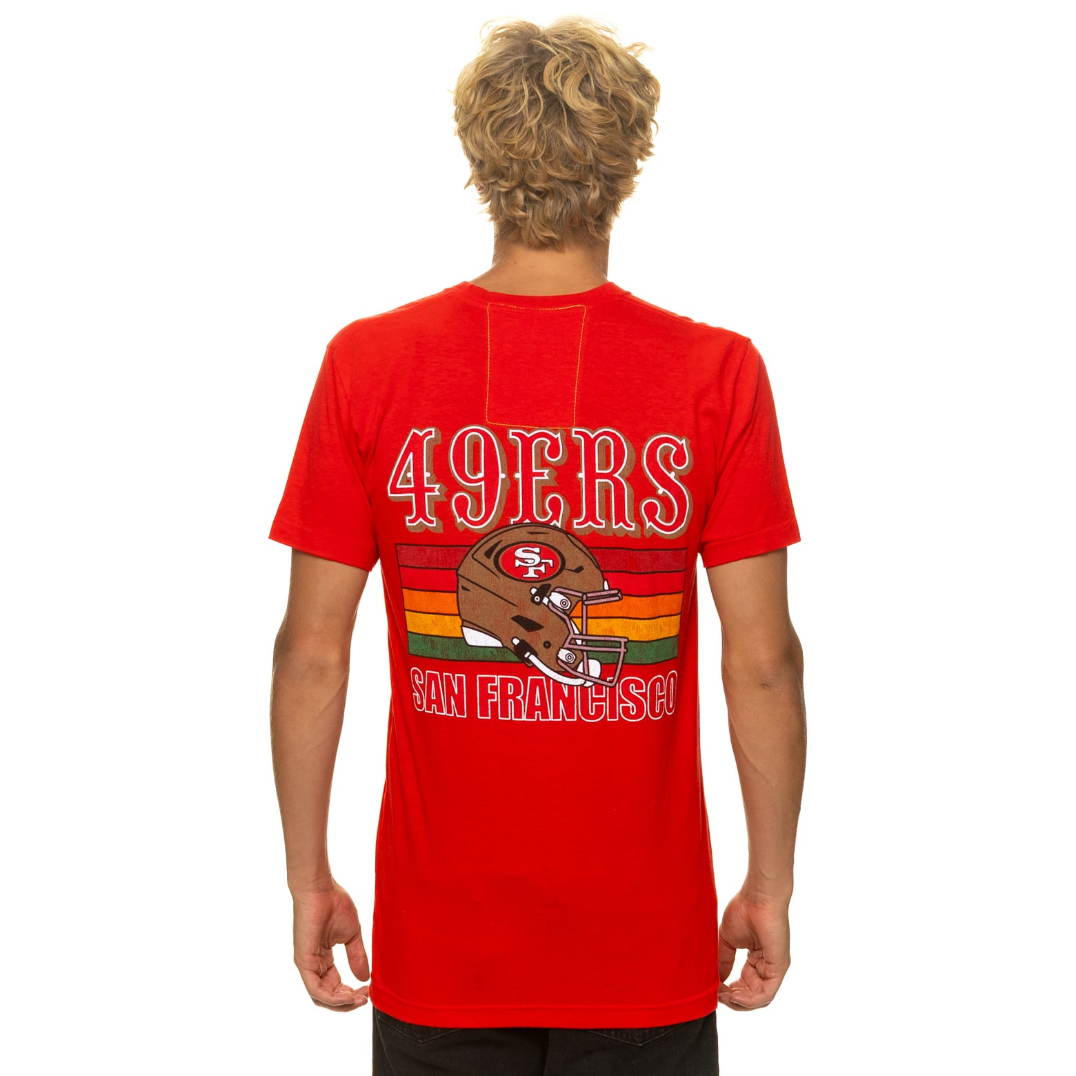 Unisex Aviator Nation Scarlet San Francisco 49ers Tri-Blend T-Shirt